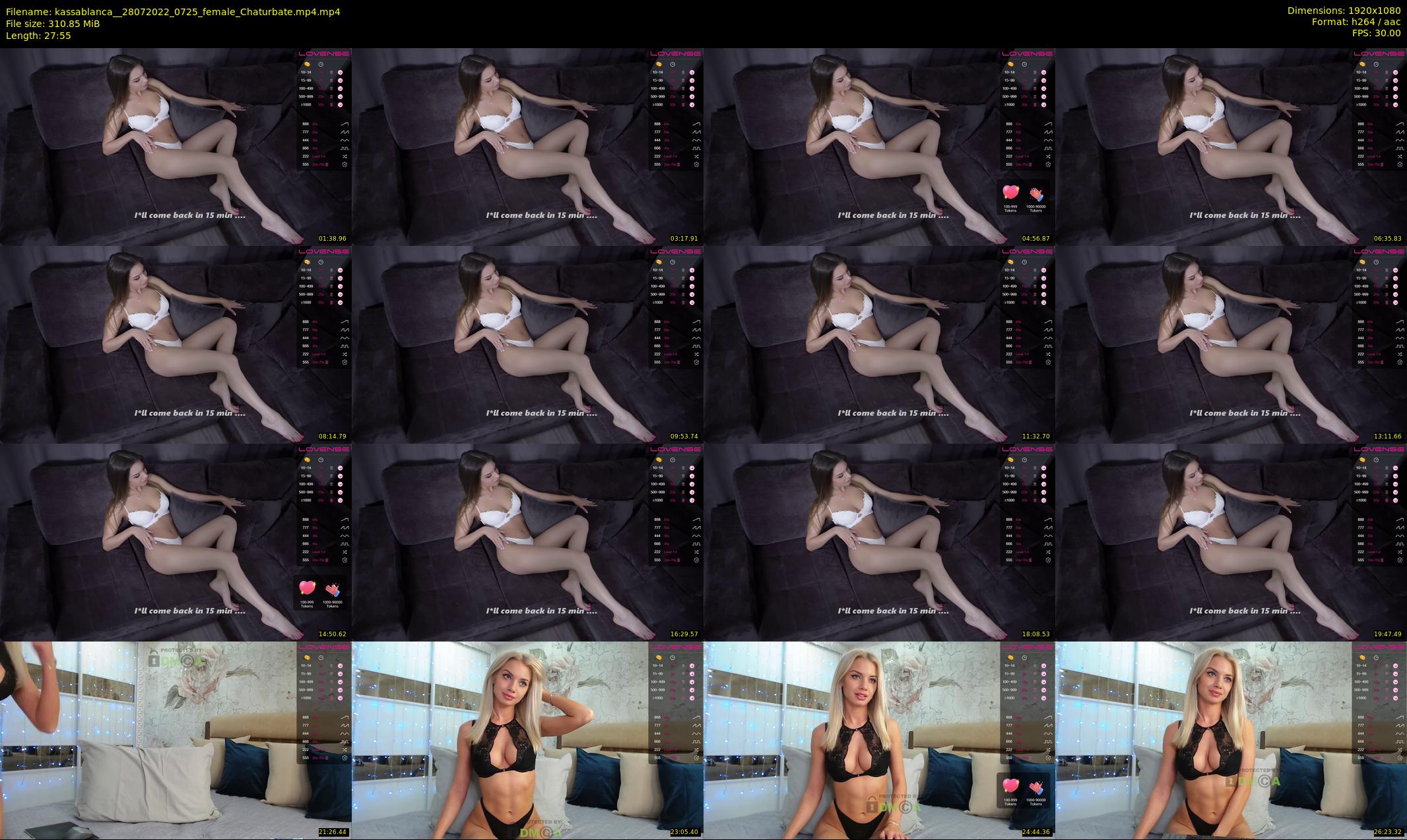 kassablanca_ — 28 minute Chaturbate female cam show recording, 1080p, Jul 28, 2022