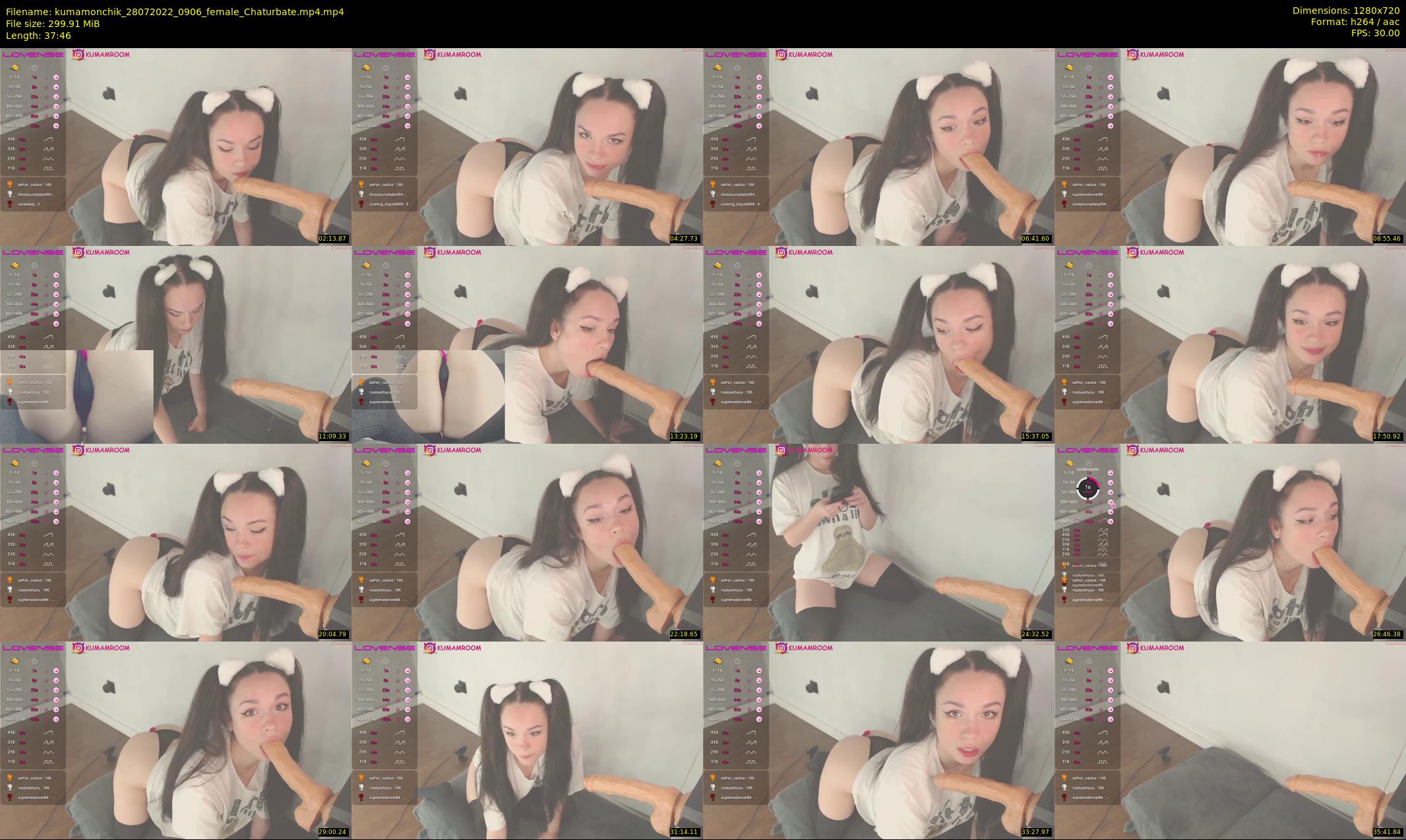 kumamonchik — 38 minute Chaturbate couple cam show recording, 720p, Jul 28, 2022