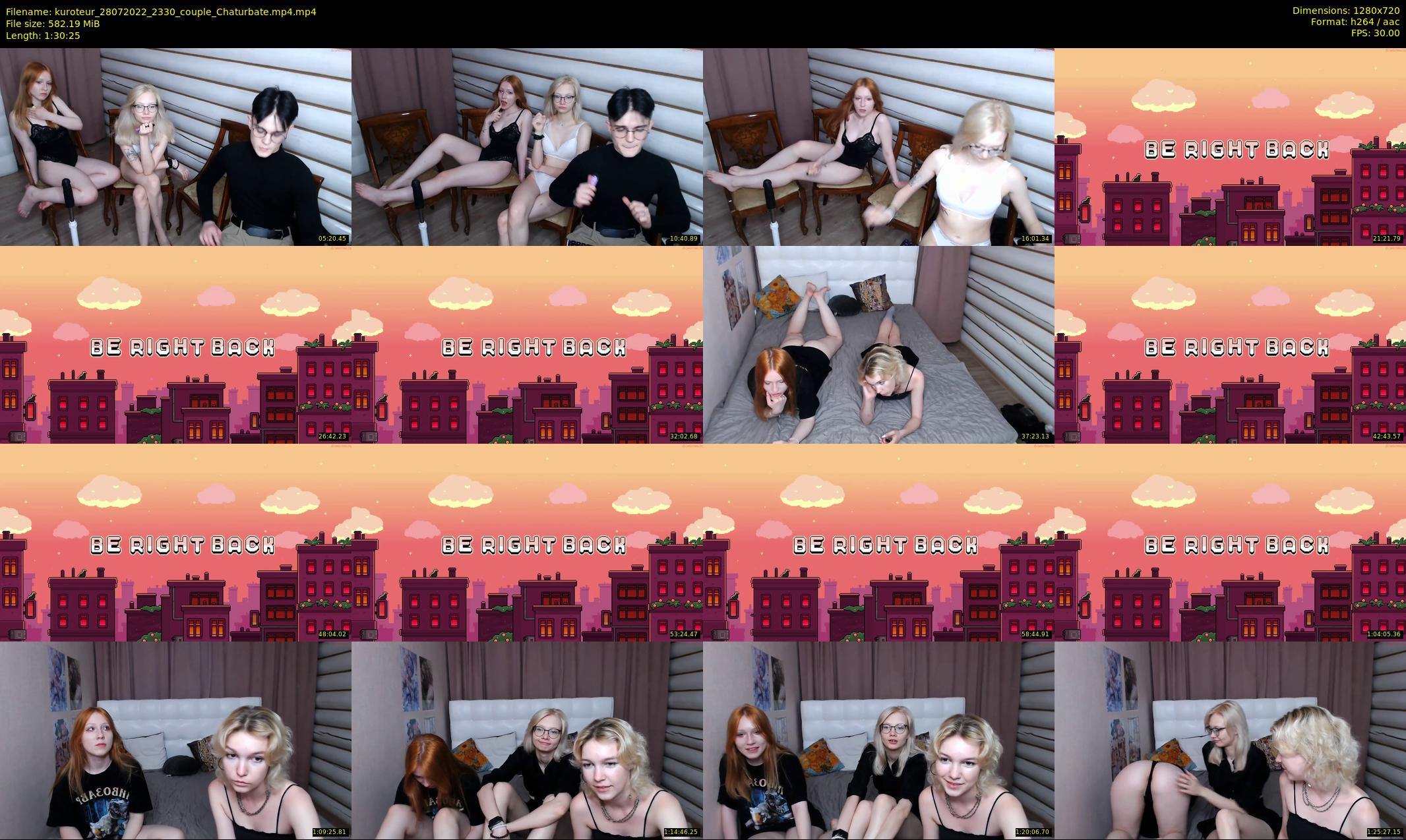 kuroteur — 91 minute Chaturbate couple cam show recording, 720p, Jul 28, 2022