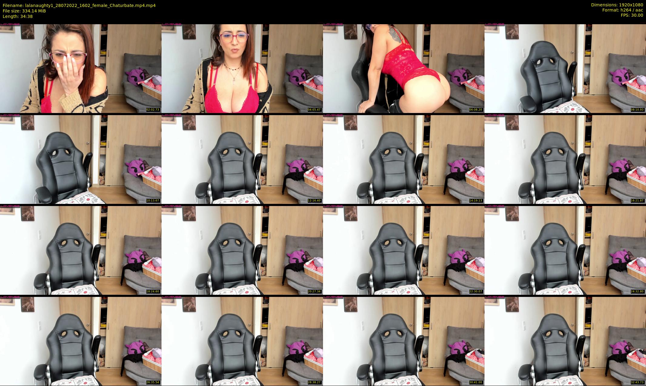 lalanaughty1 — 35 minute Chaturbate female cam show recording, 1080p, Jul 28, 2022
