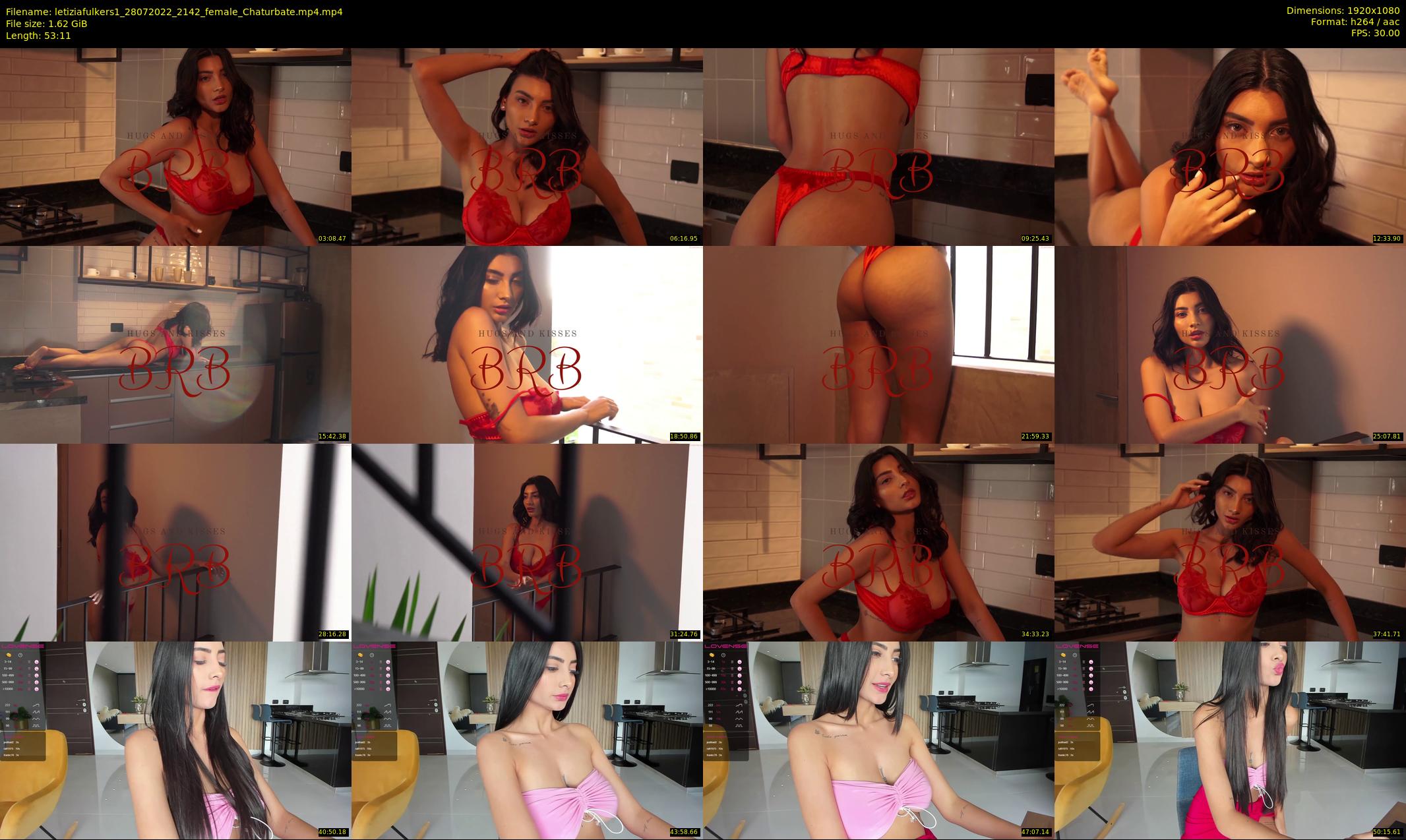 letiziafulkers1 — 54 minute Chaturbate female cam show recording, 1080p, Jul 28, 2022
