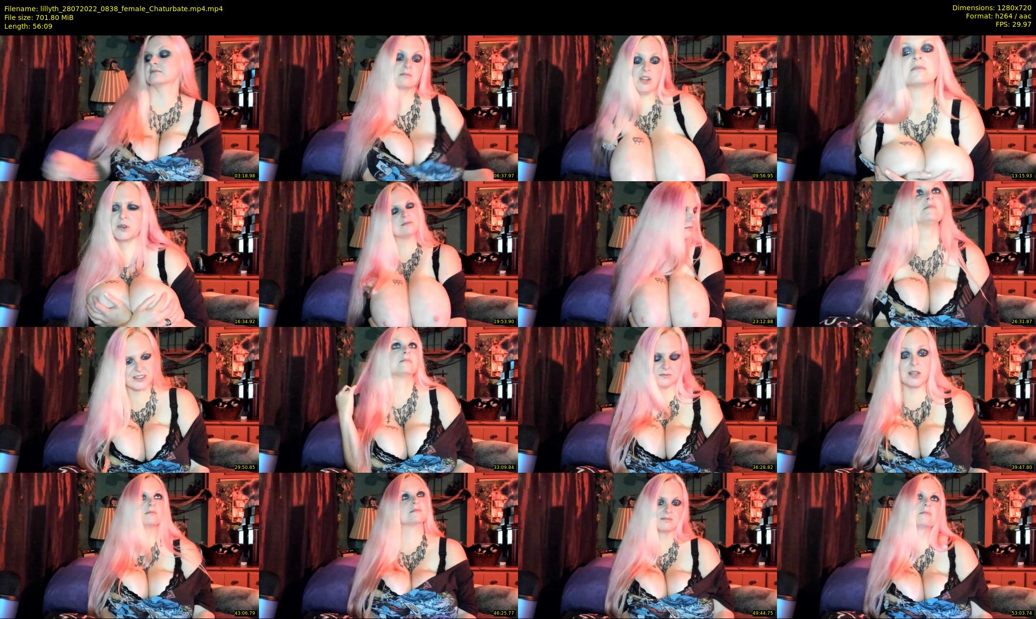 lillyth — 57 minute Chaturbate female cam show recording, 720p, Jul 28, 2022