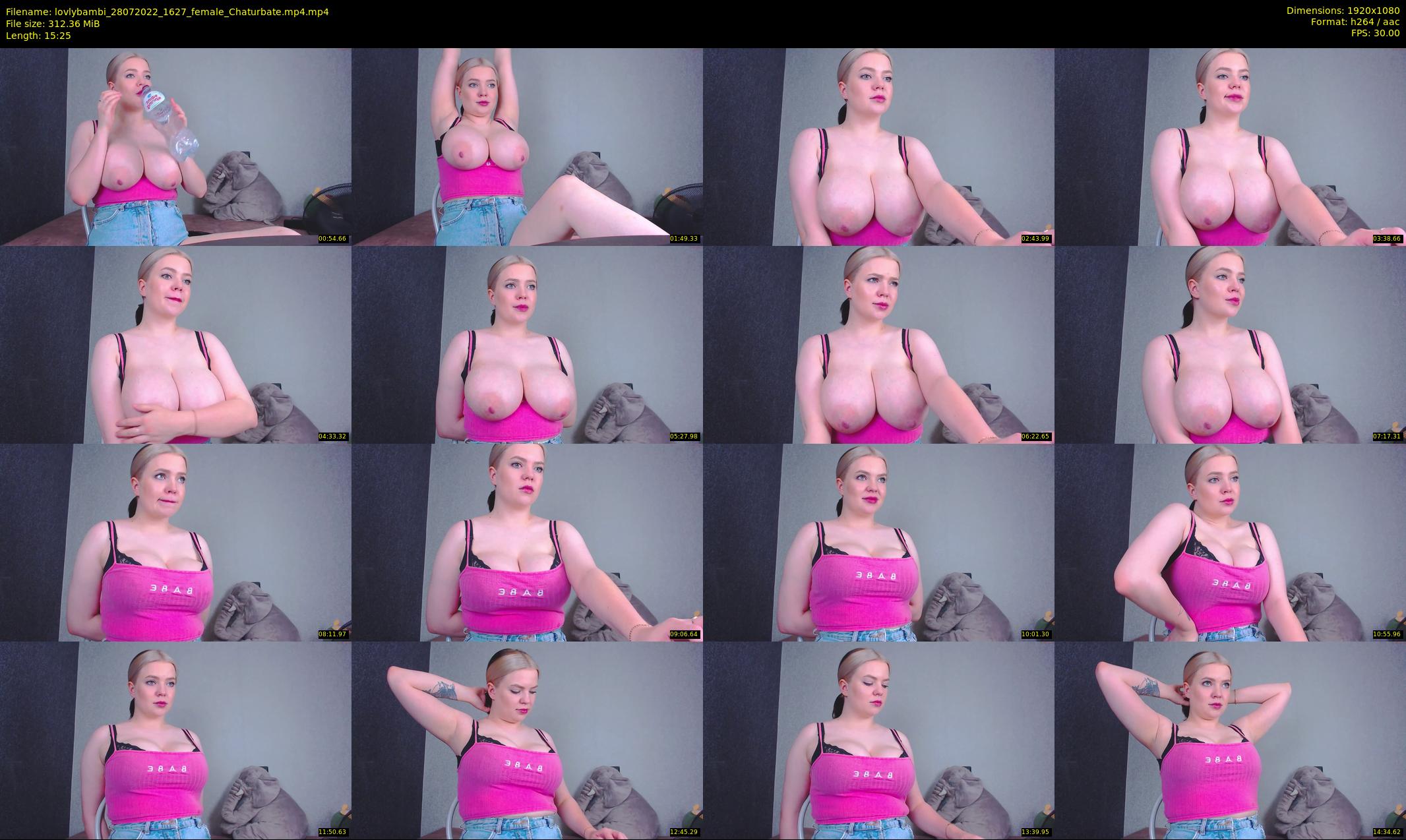 lovlybambi — 16 minute Chaturbate female cam show recording, 1080p, Jul 28, 2022