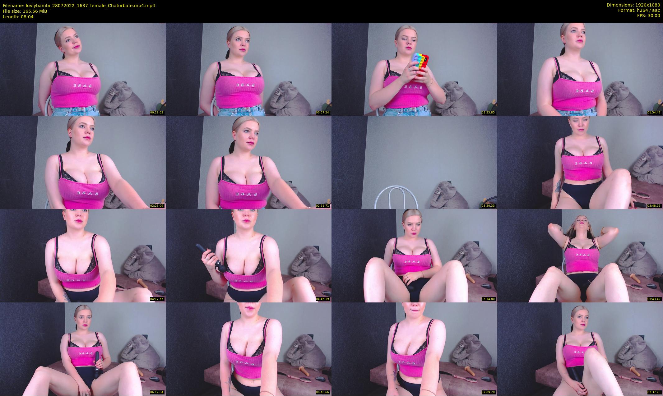 lovlybambi — 9 minute Chaturbate female cam show recording, 1080p, Jul 28, 2022