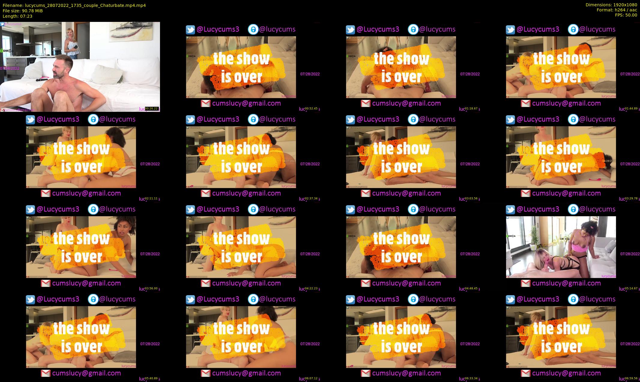 lucycums — 8 minute Chaturbate couple cam show recording, 1080p, Jul 28, 2022