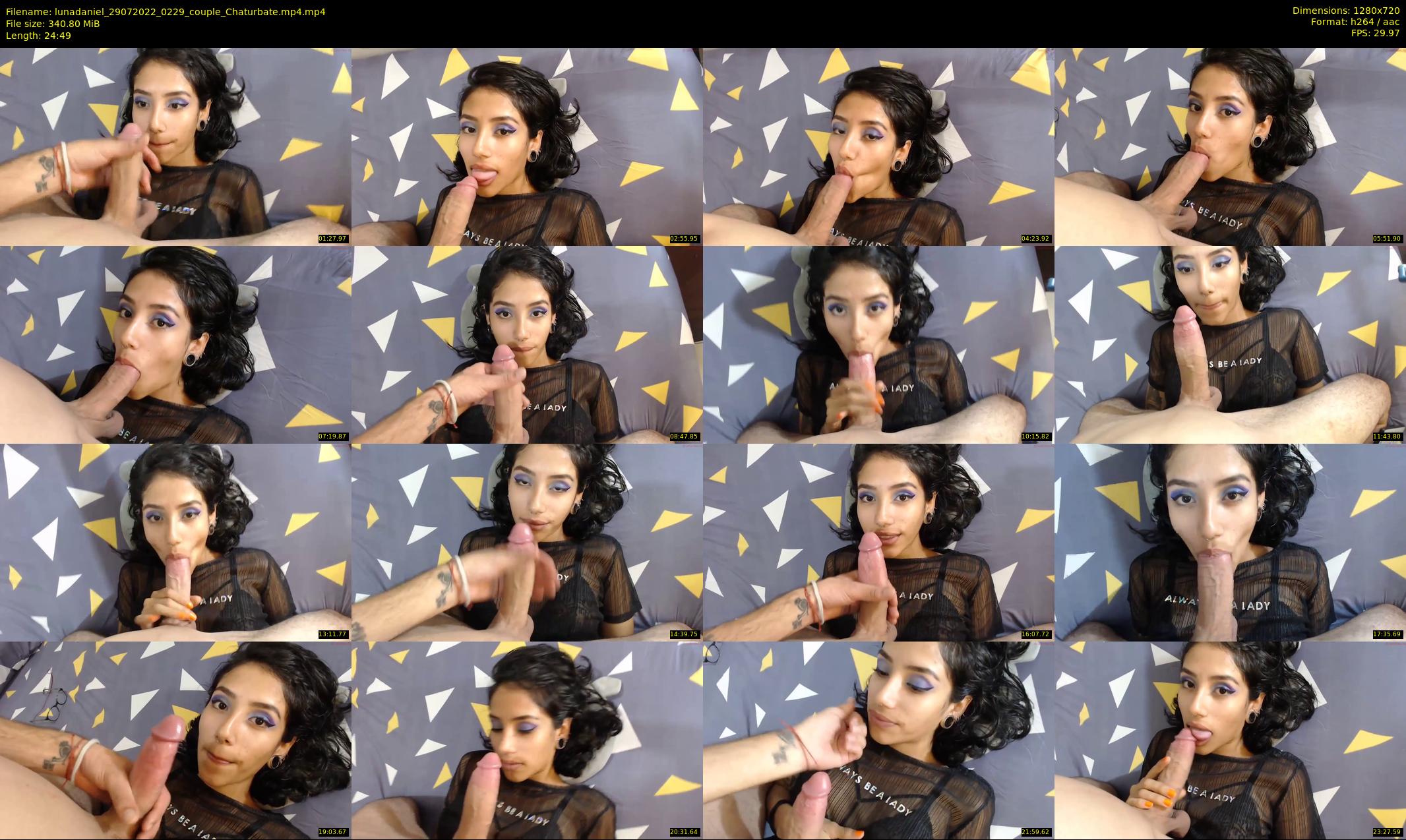 lunadaniel — 25 minute Chaturbate couple cam show recording, 720p, Jul 29, 2022