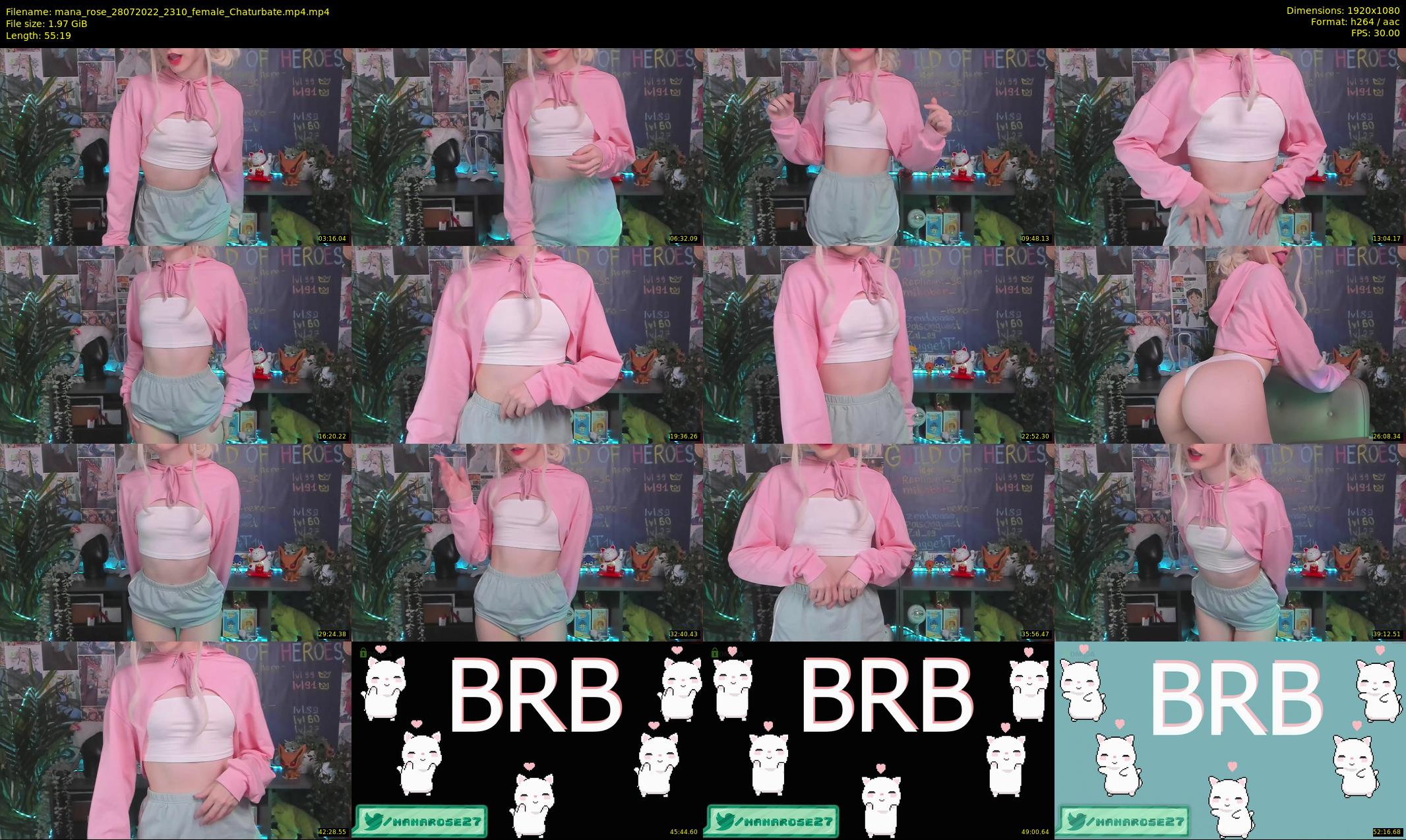 mana_rose — 56 minute Chaturbate female cam show recording, 1080p, Jul 28, 2022