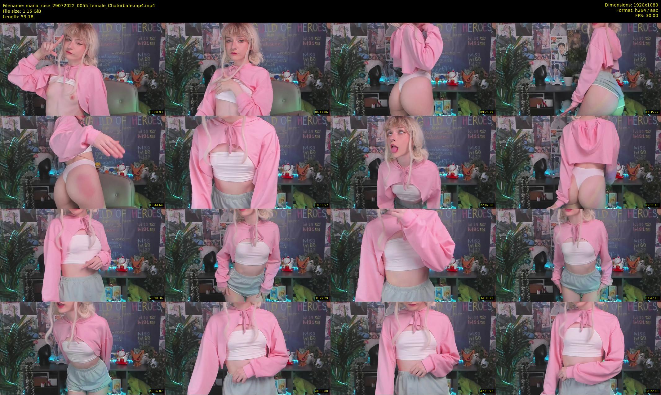 mana_rose — 54 minute Chaturbate female cam show recording, 1080p, Jul 29, 2022