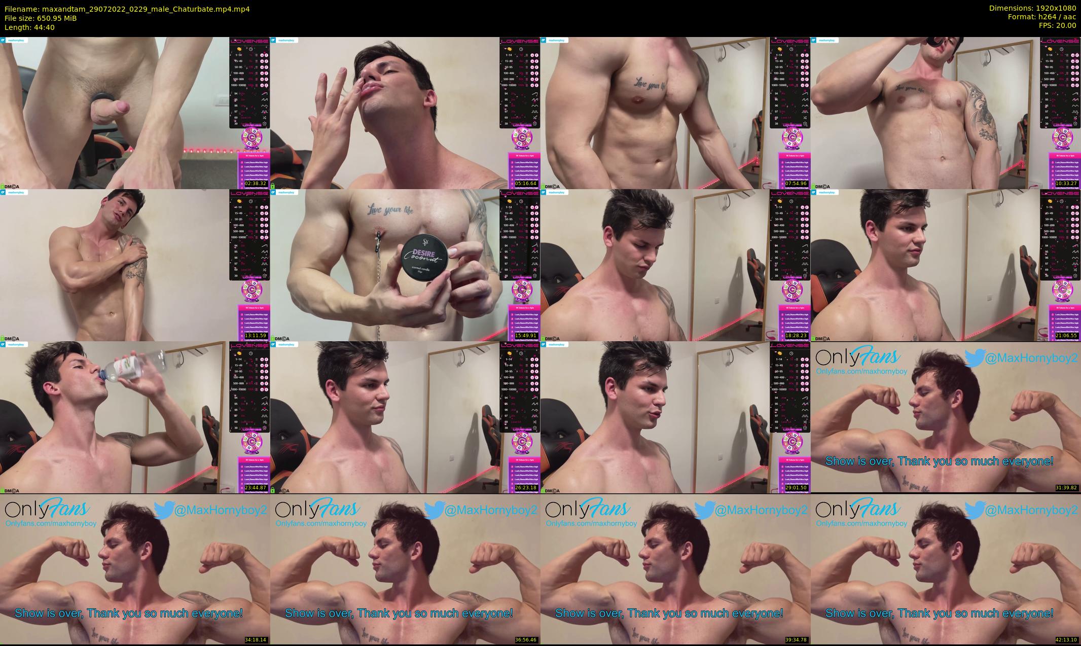 maxandtam — 45 minute Chaturbate couple cam show recording, 1080p, Jul 29, 2022