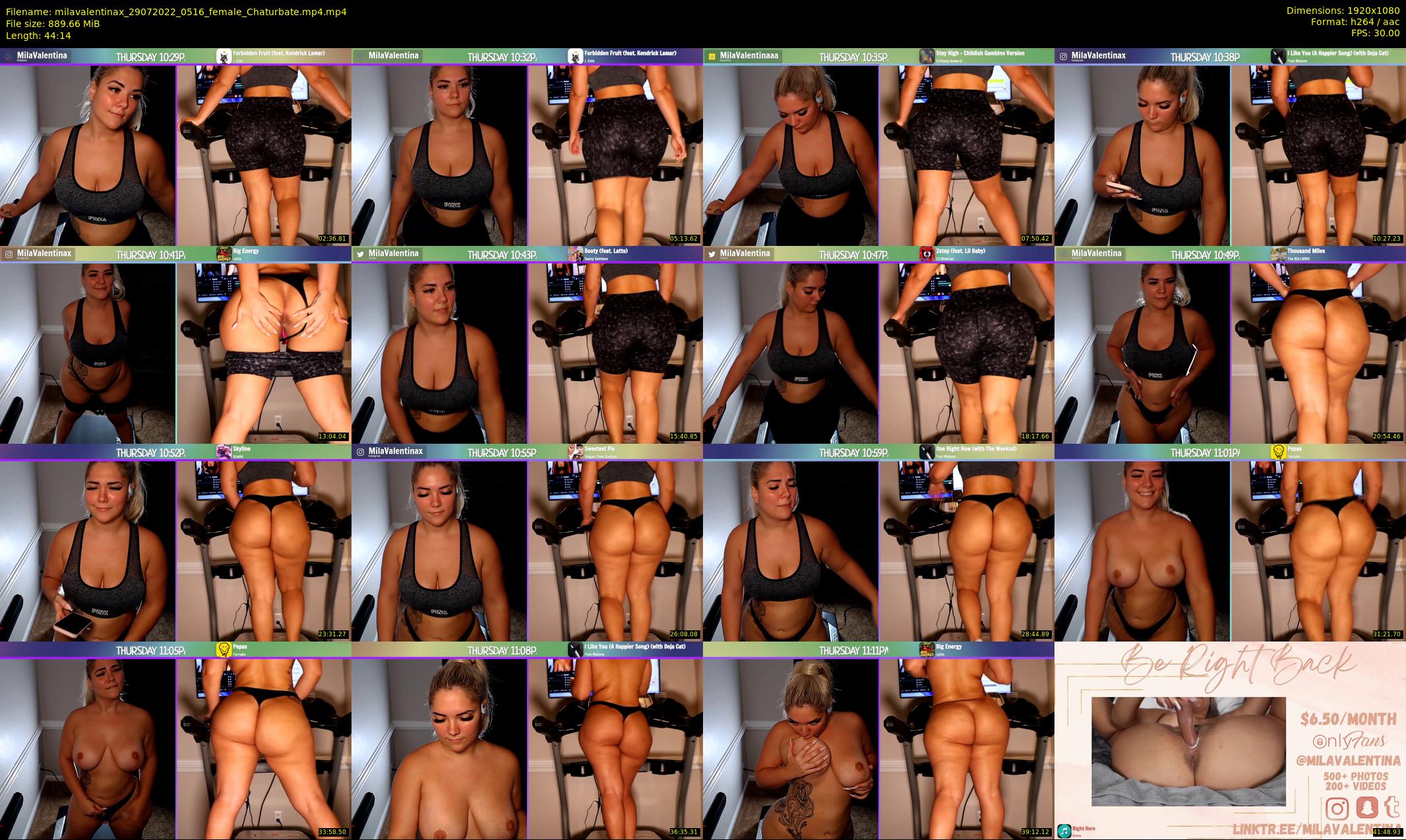 milavalentinax — 45 minute Chaturbate female cam show recording, 1080p, Jul 29, 2022