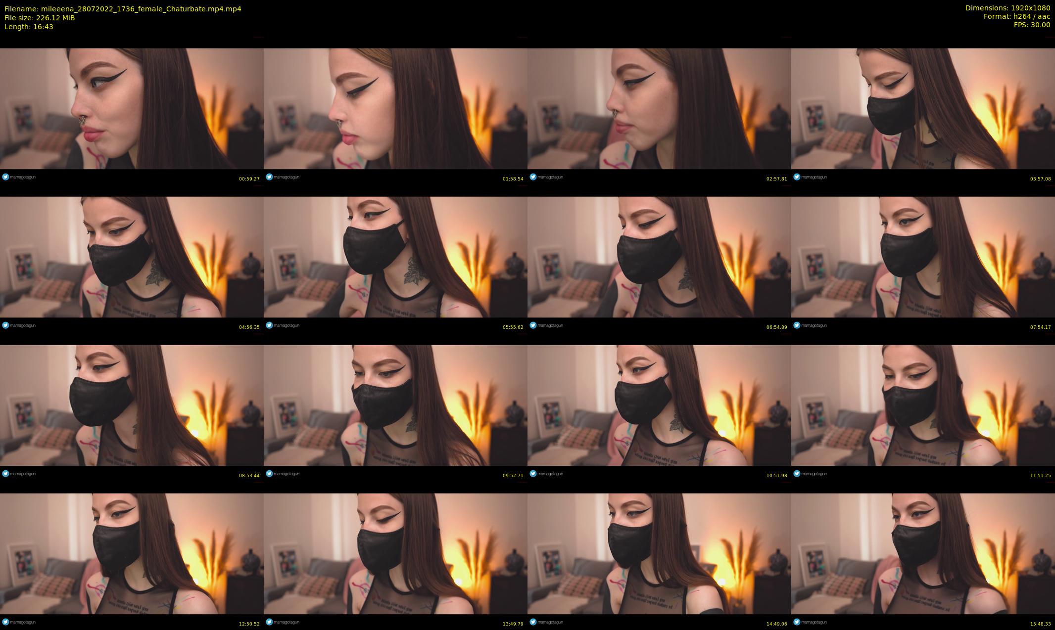 mileeena — 17 minute Chaturbate female cam show recording, 1080p, Jul 28, 2022