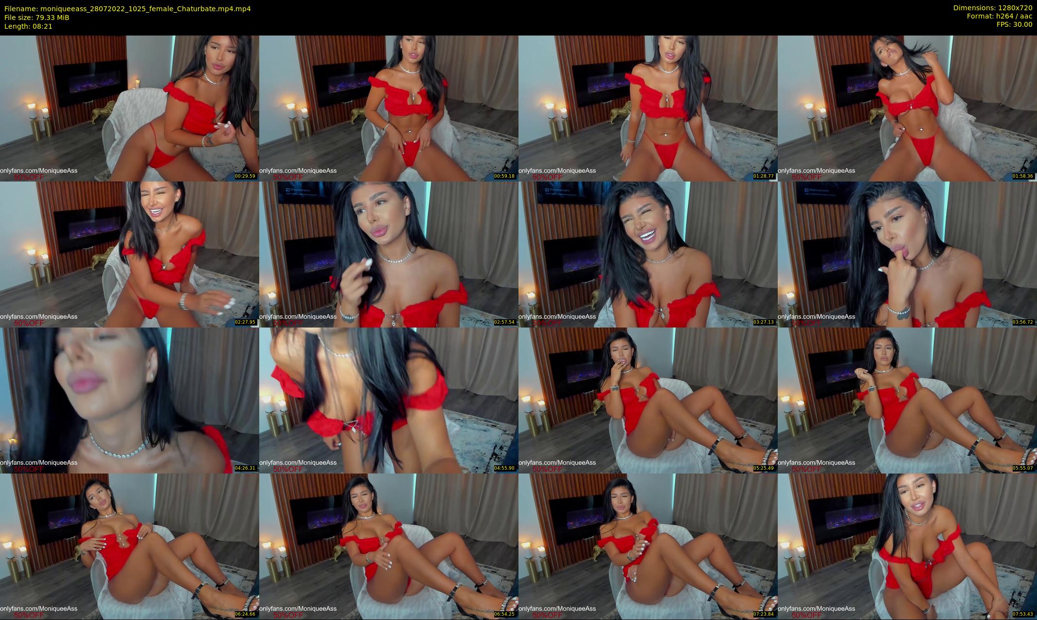 moniqueeass — 9 minute Chaturbate female cam show recording, 720p, Jul 28, 2022