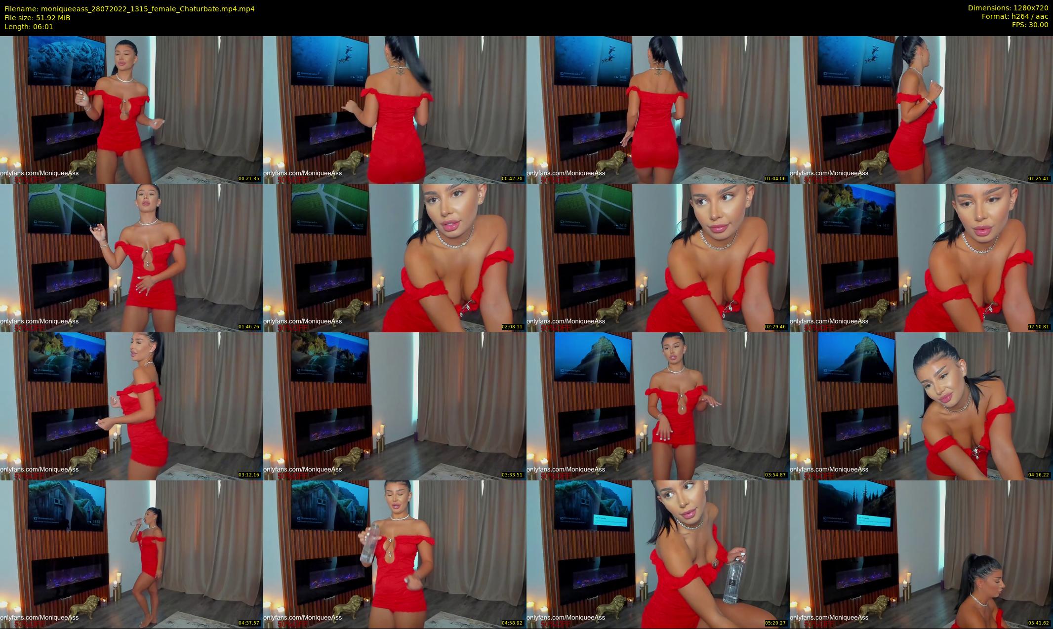 moniqueeass — 7 minute Chaturbate female cam show recording, 720p, Jul 28, 2022