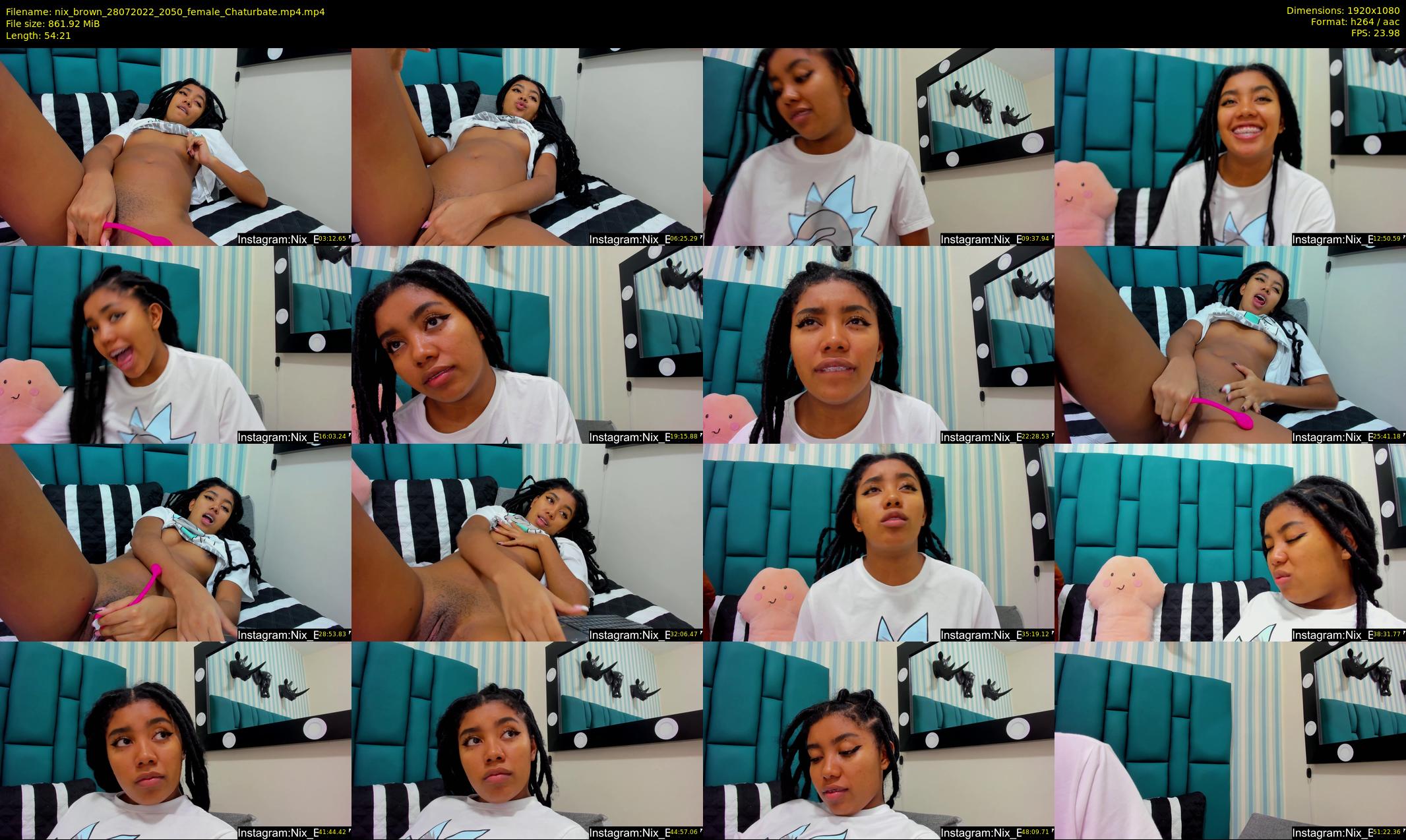 nix_brown — 55 minute Chaturbate female cam show recording, 1080p, Jul 28, 2022