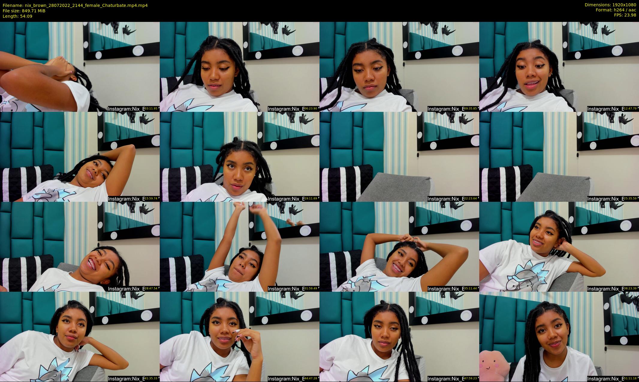 nix_brown — 55 minute Chaturbate female cam show recording, 1080p, Jul 28, 2022