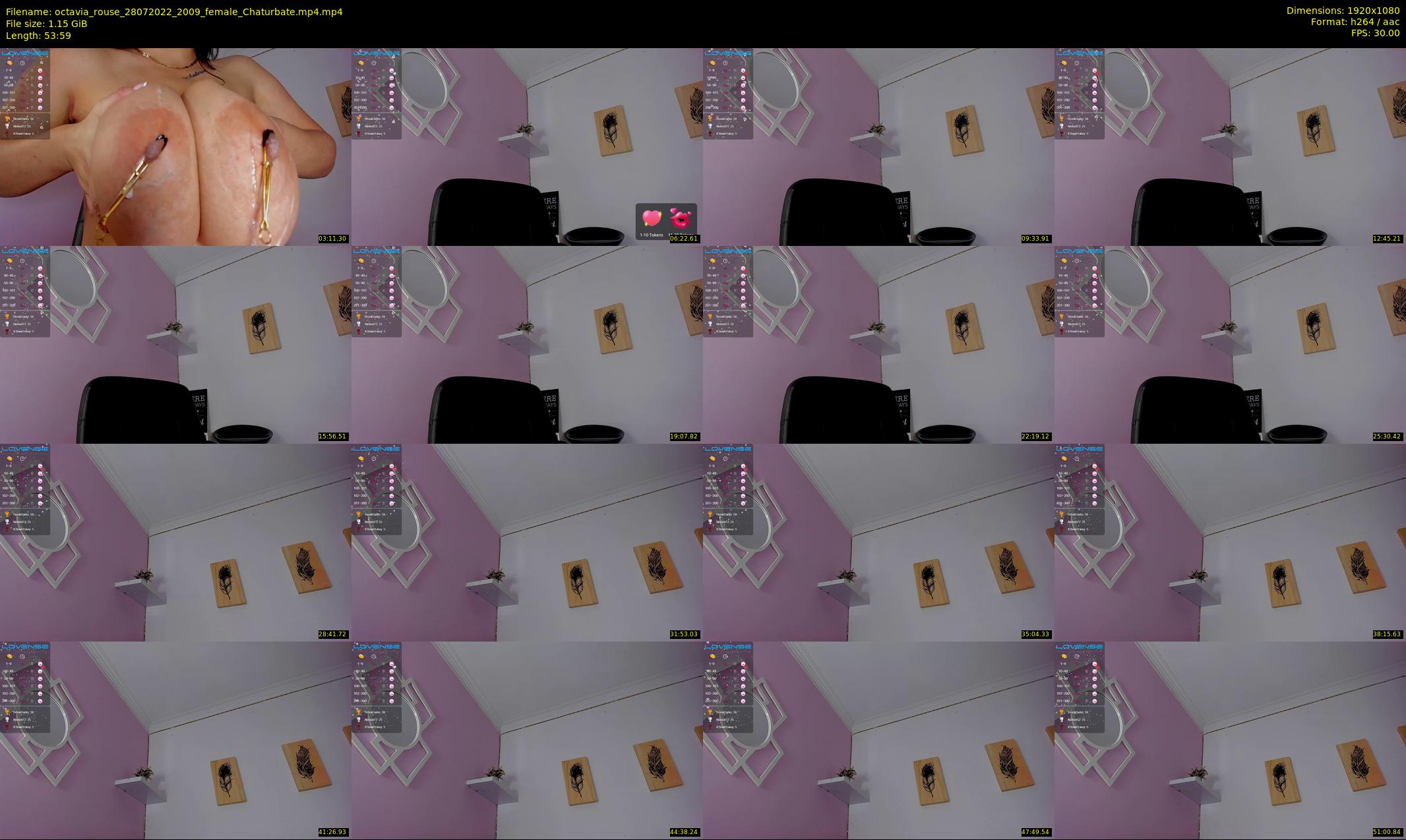 octavia_rouse — 54 minute Chaturbate female cam show recording, 1080p, Jul 28, 2022