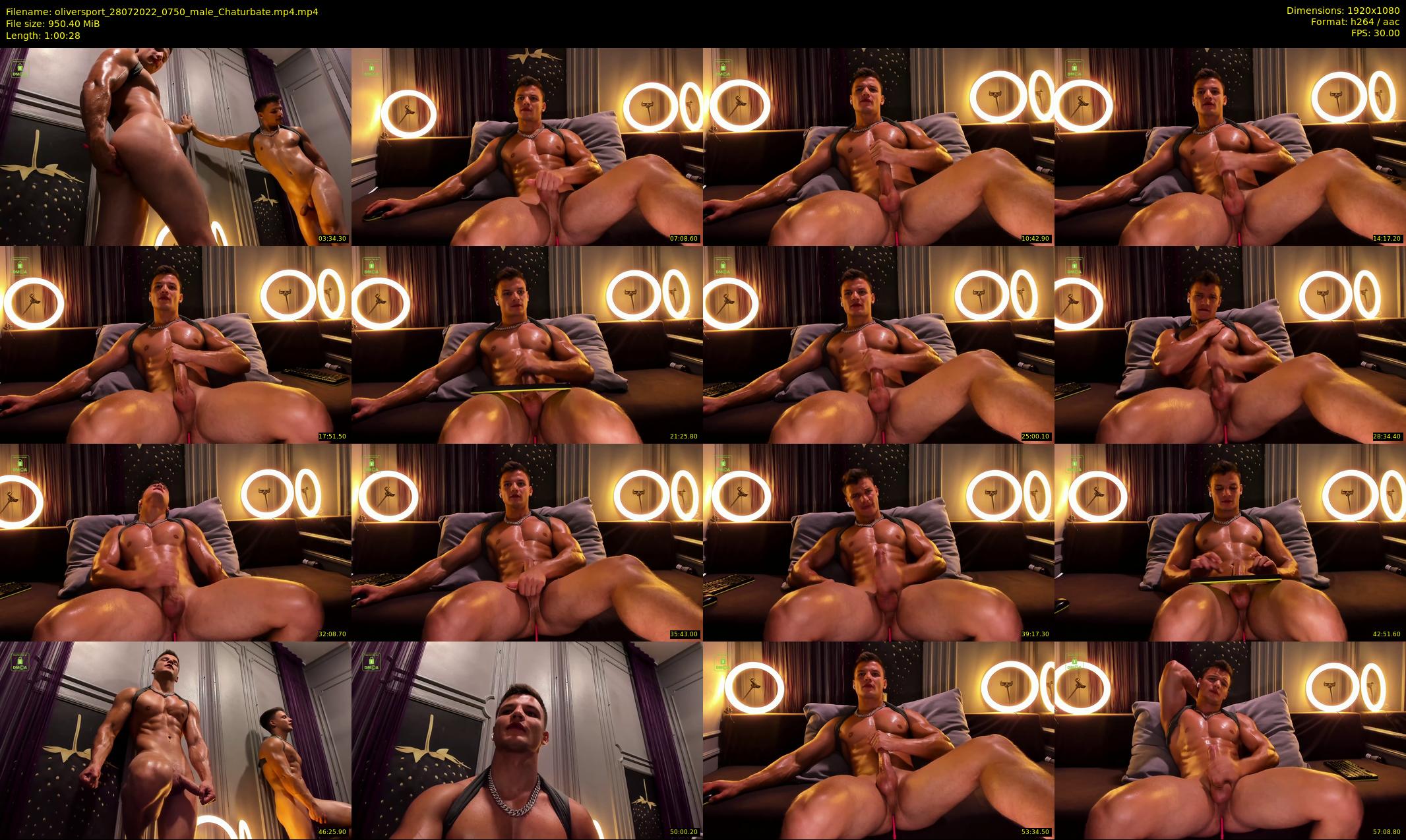 oliversport — 61 minute Chaturbate male cam show recording, 1080p, Jul 28, 2022