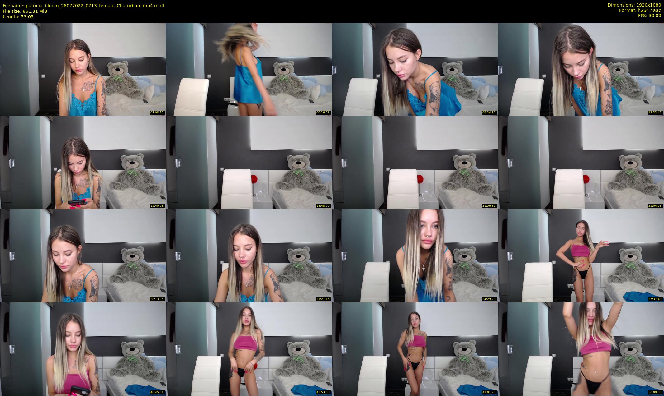 patricia_bloom — 54 minute Chaturbate female cam show recording, 1080p, Jul 28, 2022