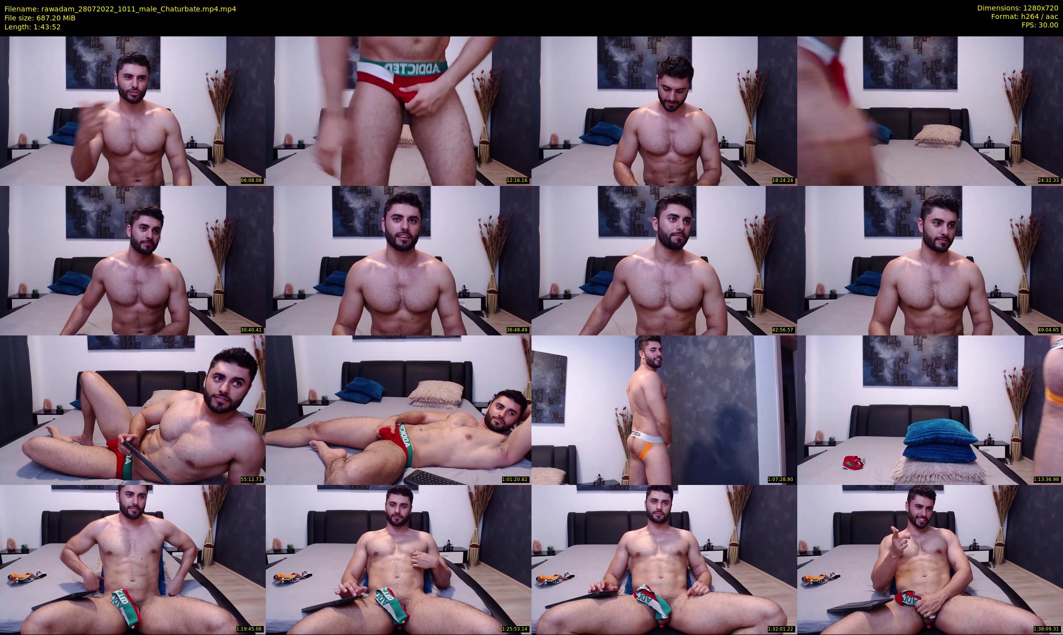 rawadam — 104 minute Chaturbate male cam show recording, 720p, Jul 28, 2022