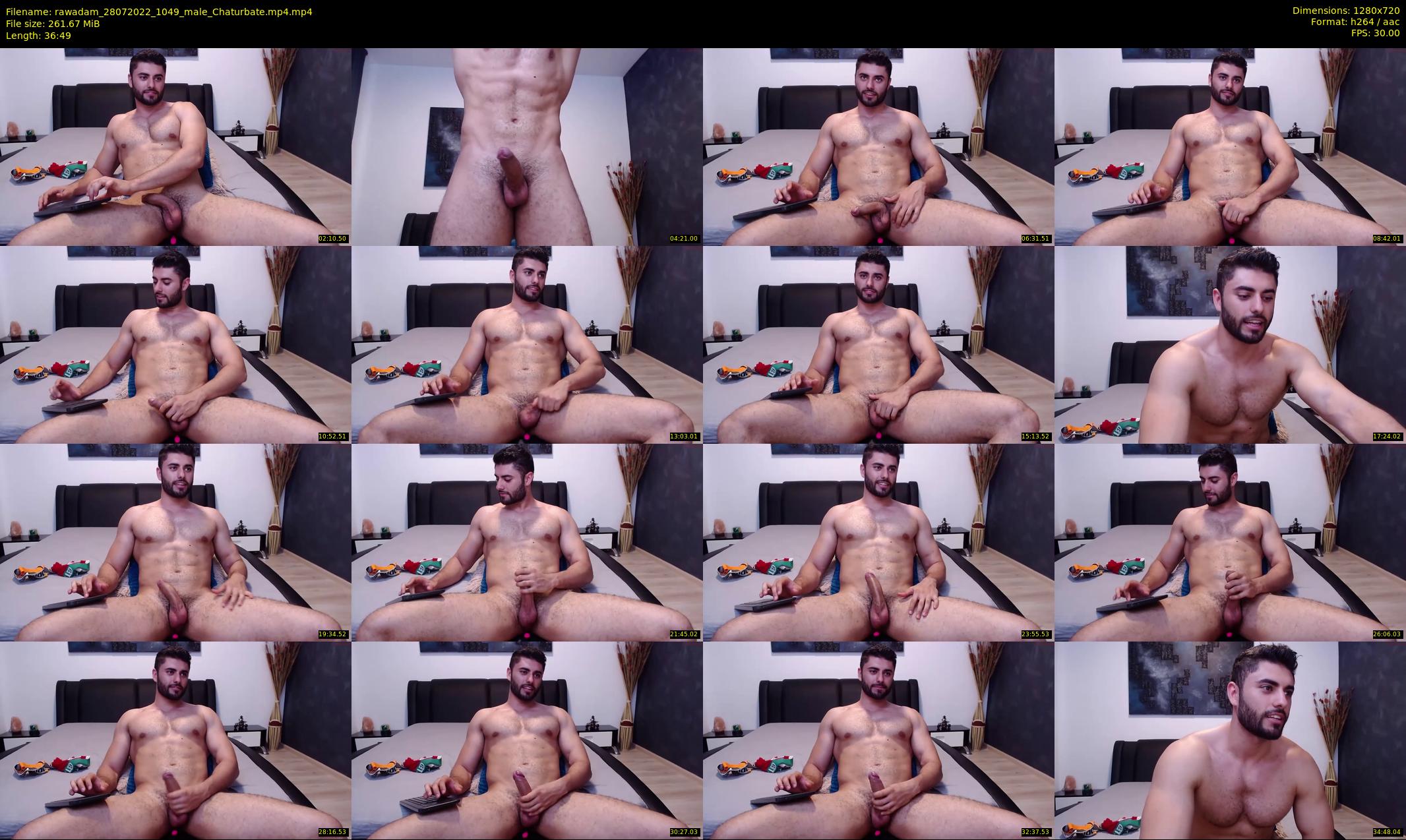 rawadam — 37 minute Chaturbate male cam show recording, 720p, Jul 28, 2022