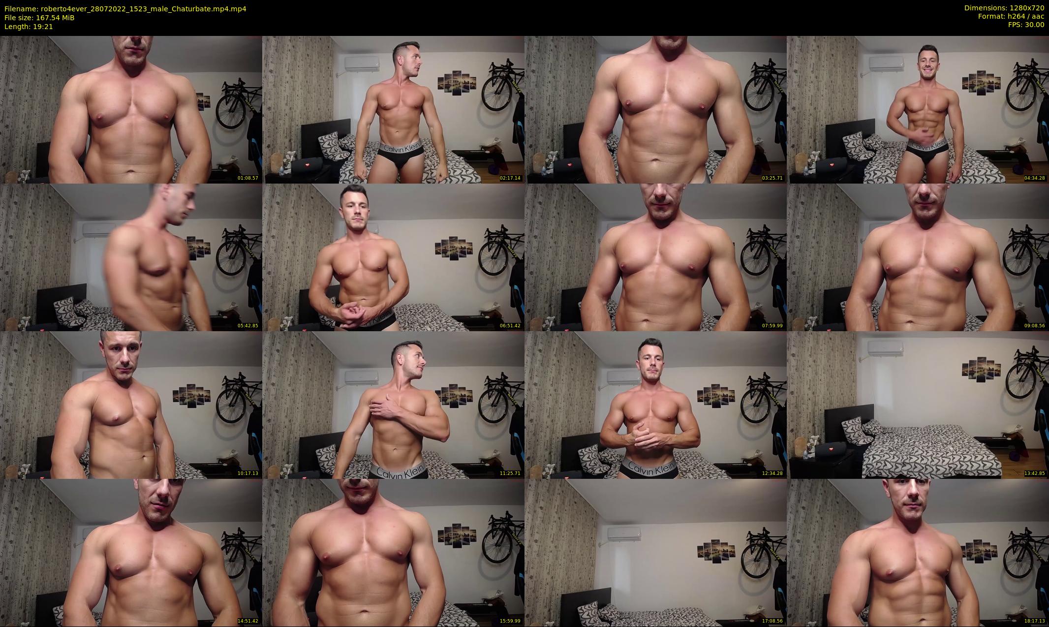 roberto4ever — 20 minute Chaturbate male cam show recording, 720p, Jul 28, 2022