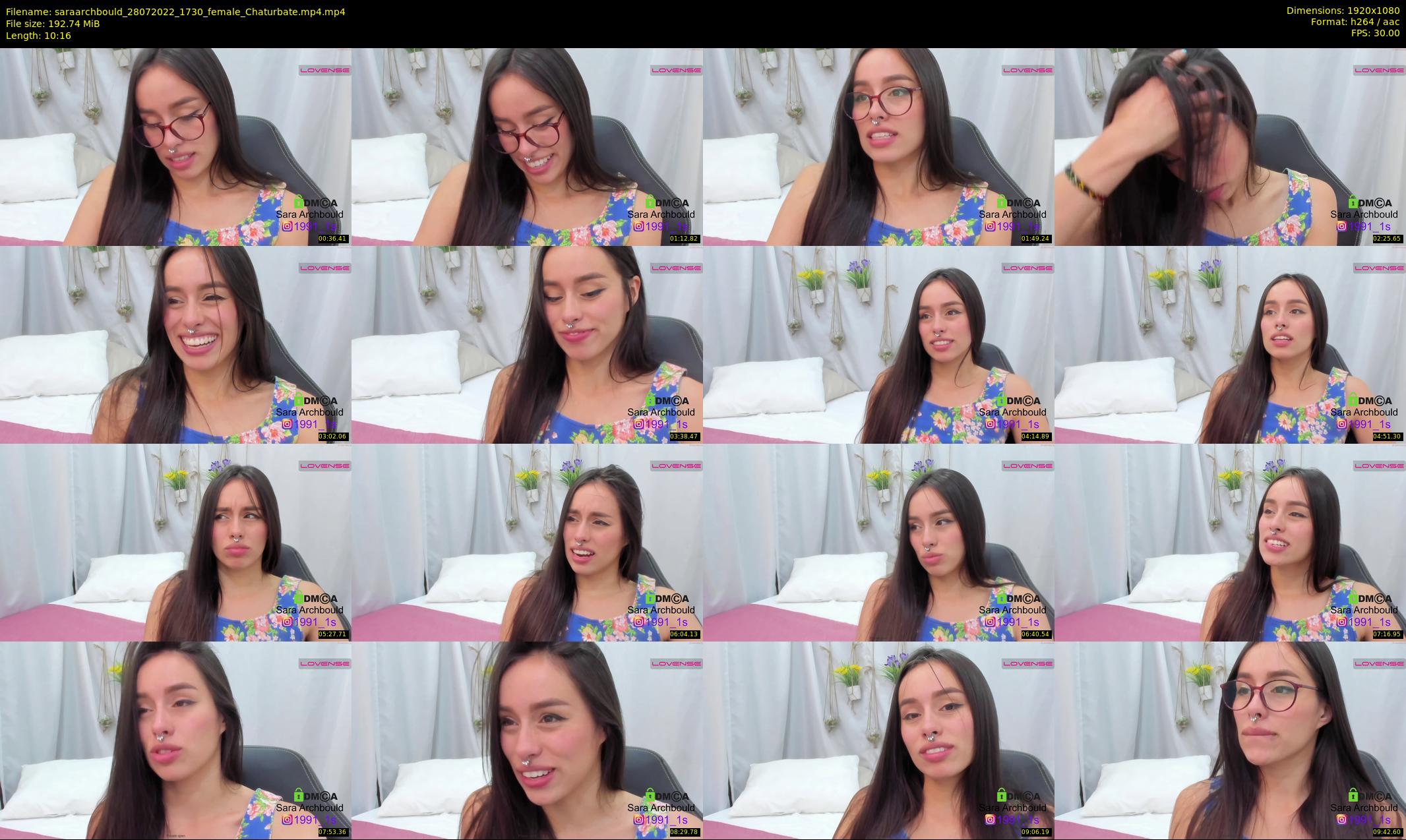 saraarchbould — 11 minute Chaturbate female cam show recording, 1080p, Jul 28, 2022