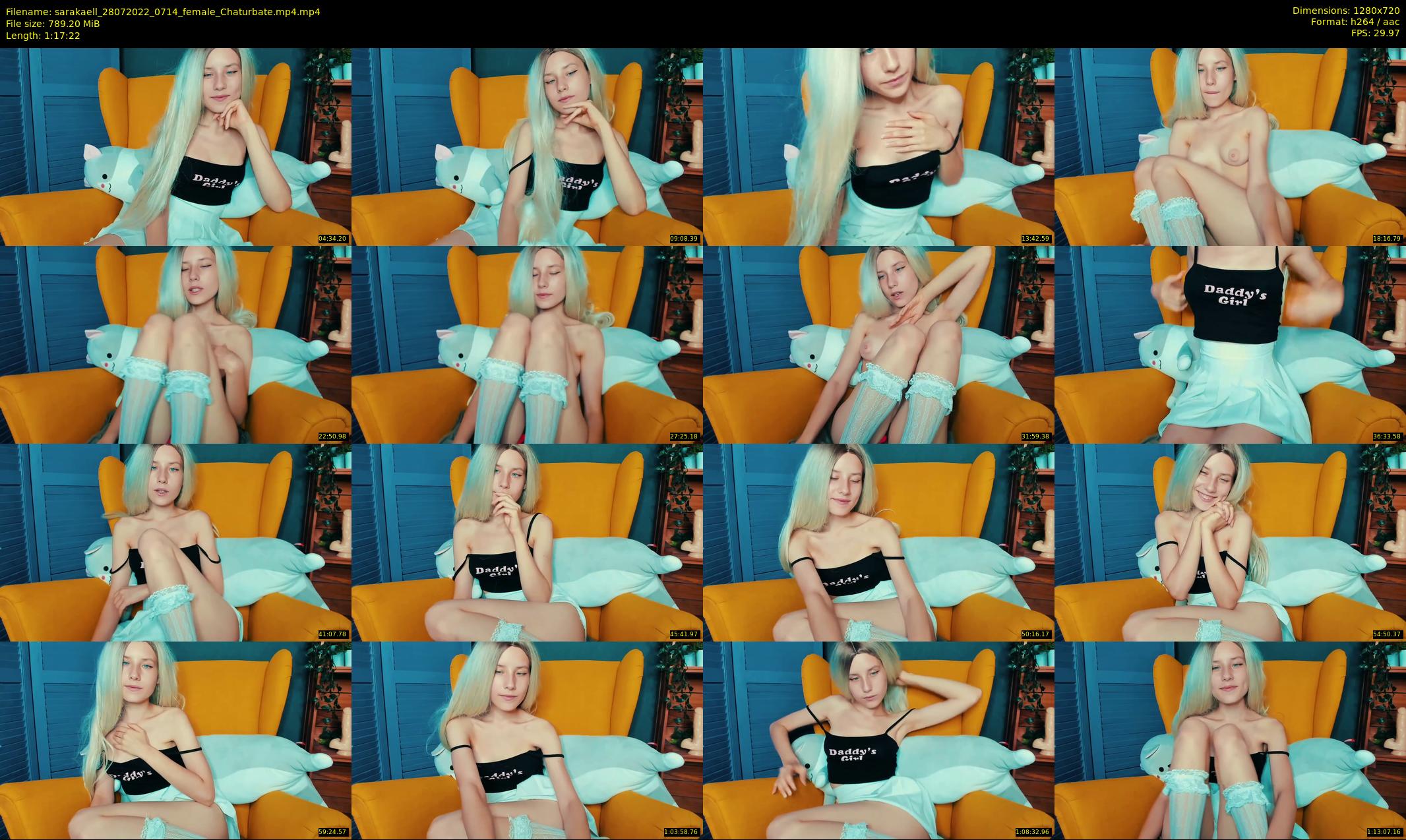 sarakaell — 78 minute Chaturbate female cam show recording, 720p, Jul 28, 2022