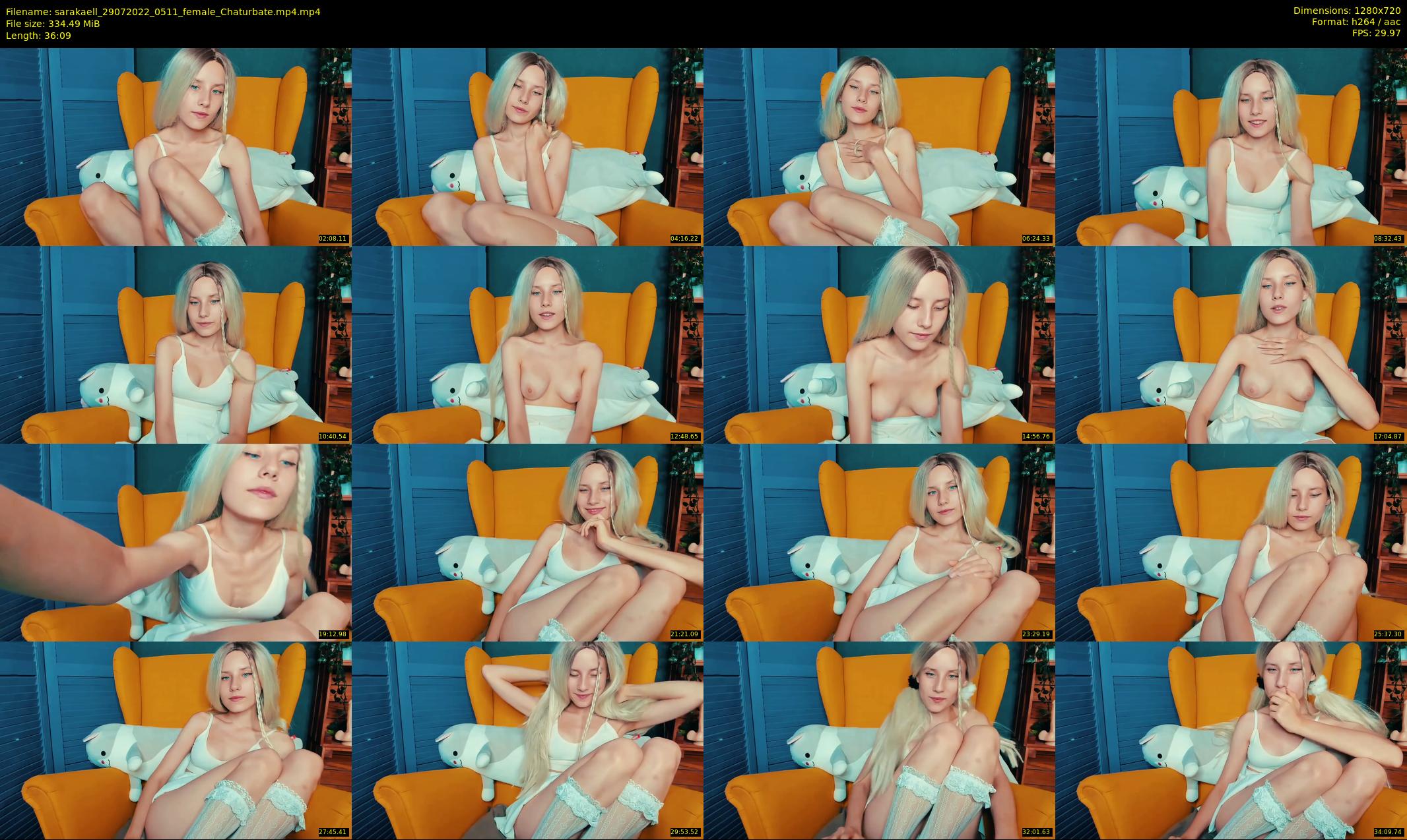 sarakaell — 37 minute Chaturbate female cam show recording, 720p, Jul 29, 2022