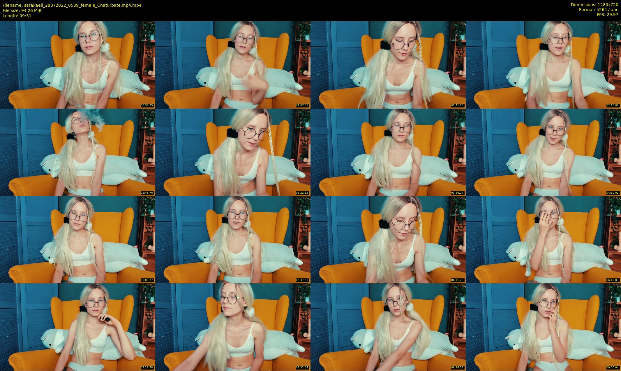 sarakaell — 10 minute Chaturbate female cam show recording, 720p, Jul 29, 2022