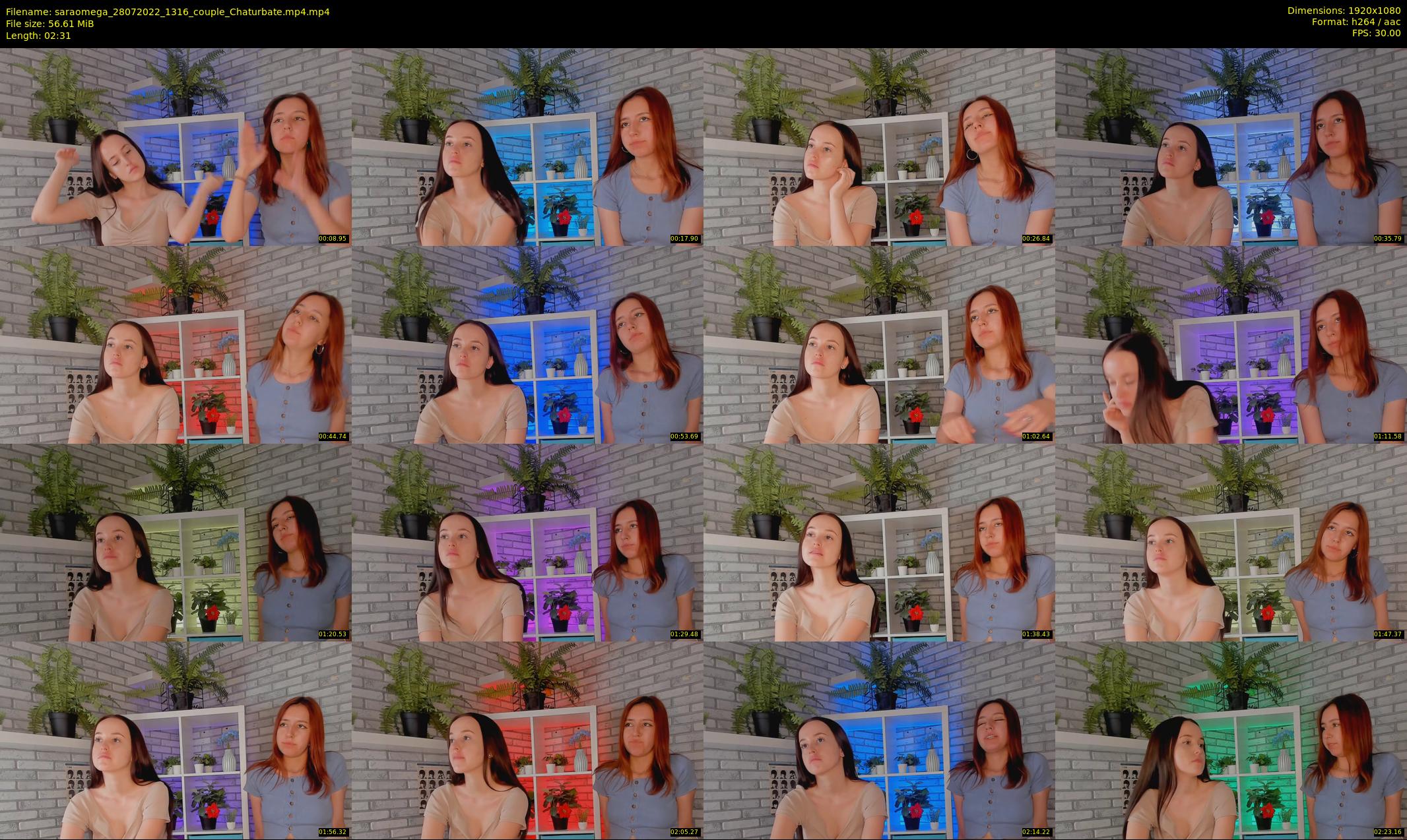 saraomega — 3 minute Chaturbate couple cam show recording, 1080p, Jul 28, 2022