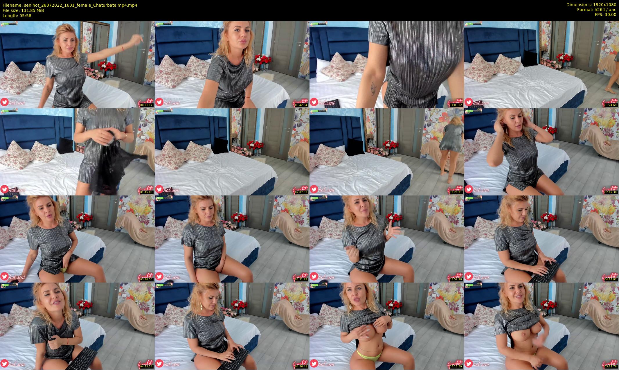 senihot — 6 minute Chaturbate female cam show recording, 1080p, Jul 28, 2022