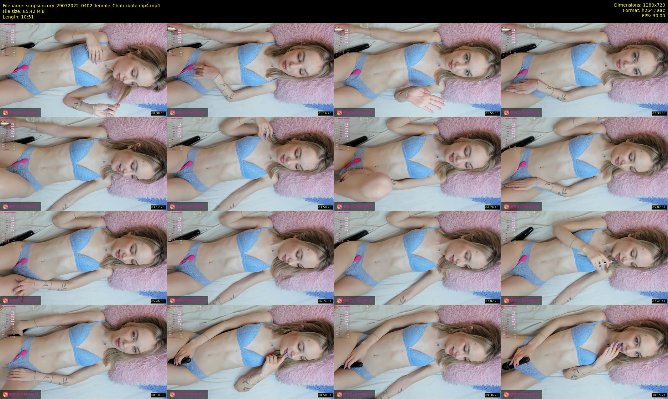 simpsoncory — 11 minute Chaturbate female cam show recording, 720p, Jul 29, 2022
