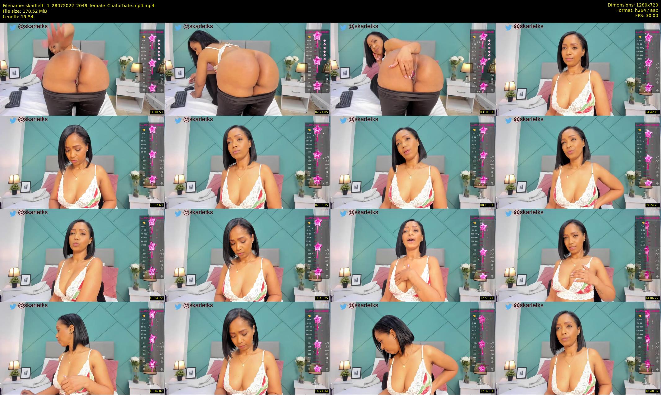 skarlleth_1 — 20 minute Chaturbate female cam show recording, 720p, Jul 28, 2022