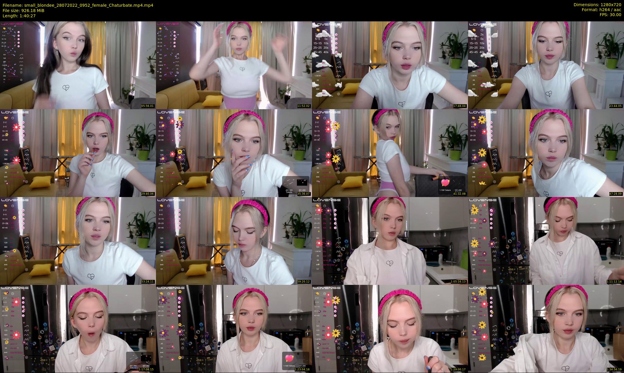 small_blondee — 101 minute Chaturbate female cam show recording, 720p, Jul 28, 2022