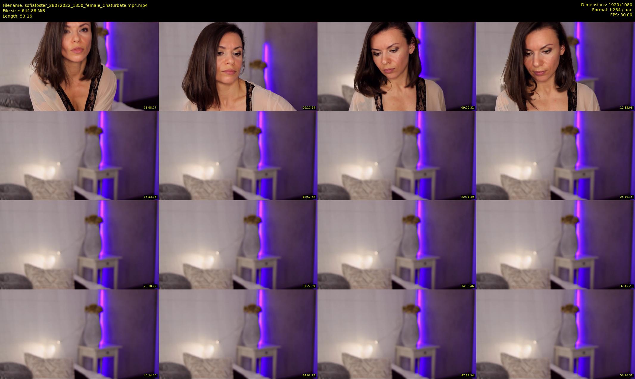 sofiafoster — 54 minute Chaturbate female cam show recording, 1080p, Jul 28, 2022