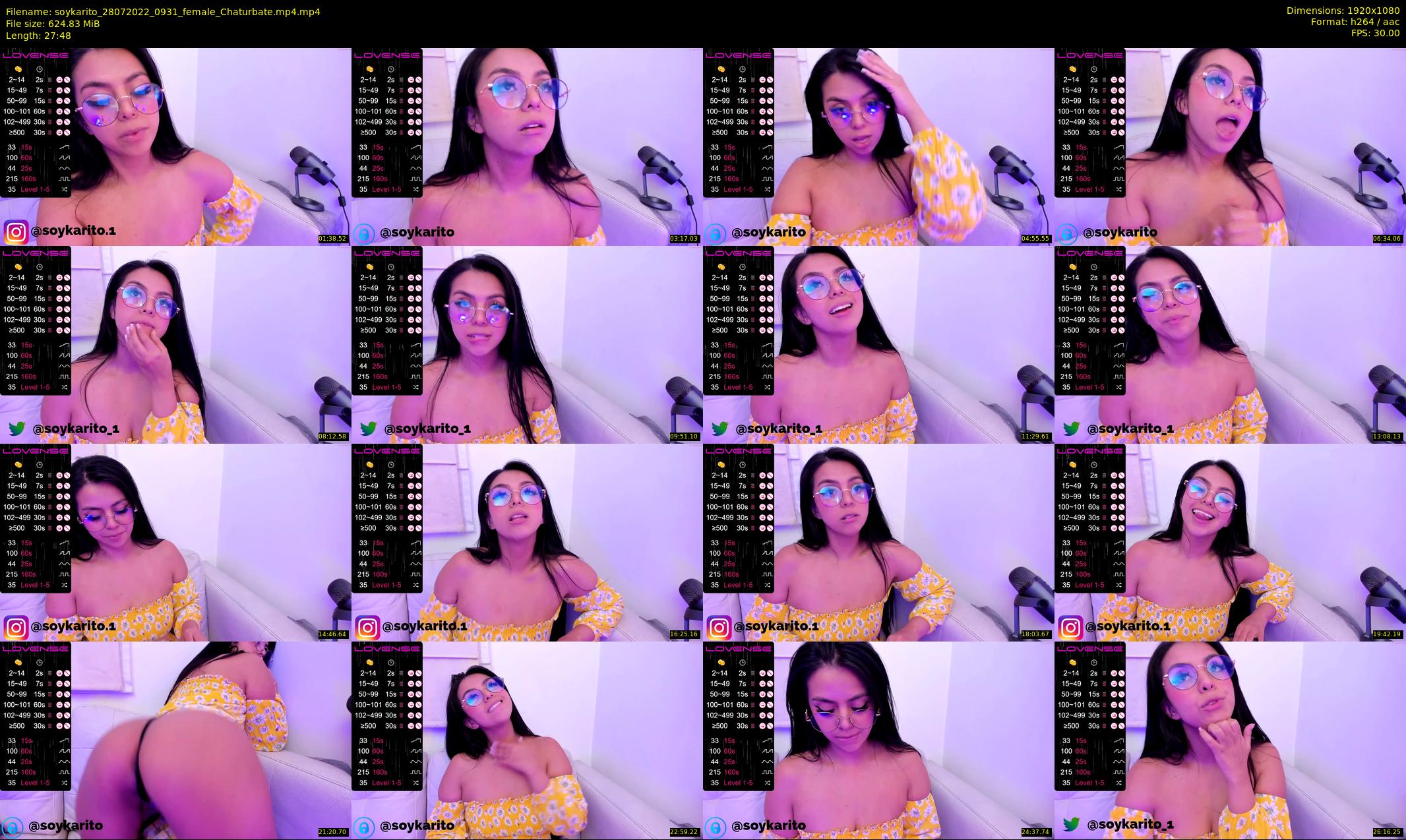 soykarito — 28 minute Chaturbate female cam show recording, 1080p, Jul 28, 2022