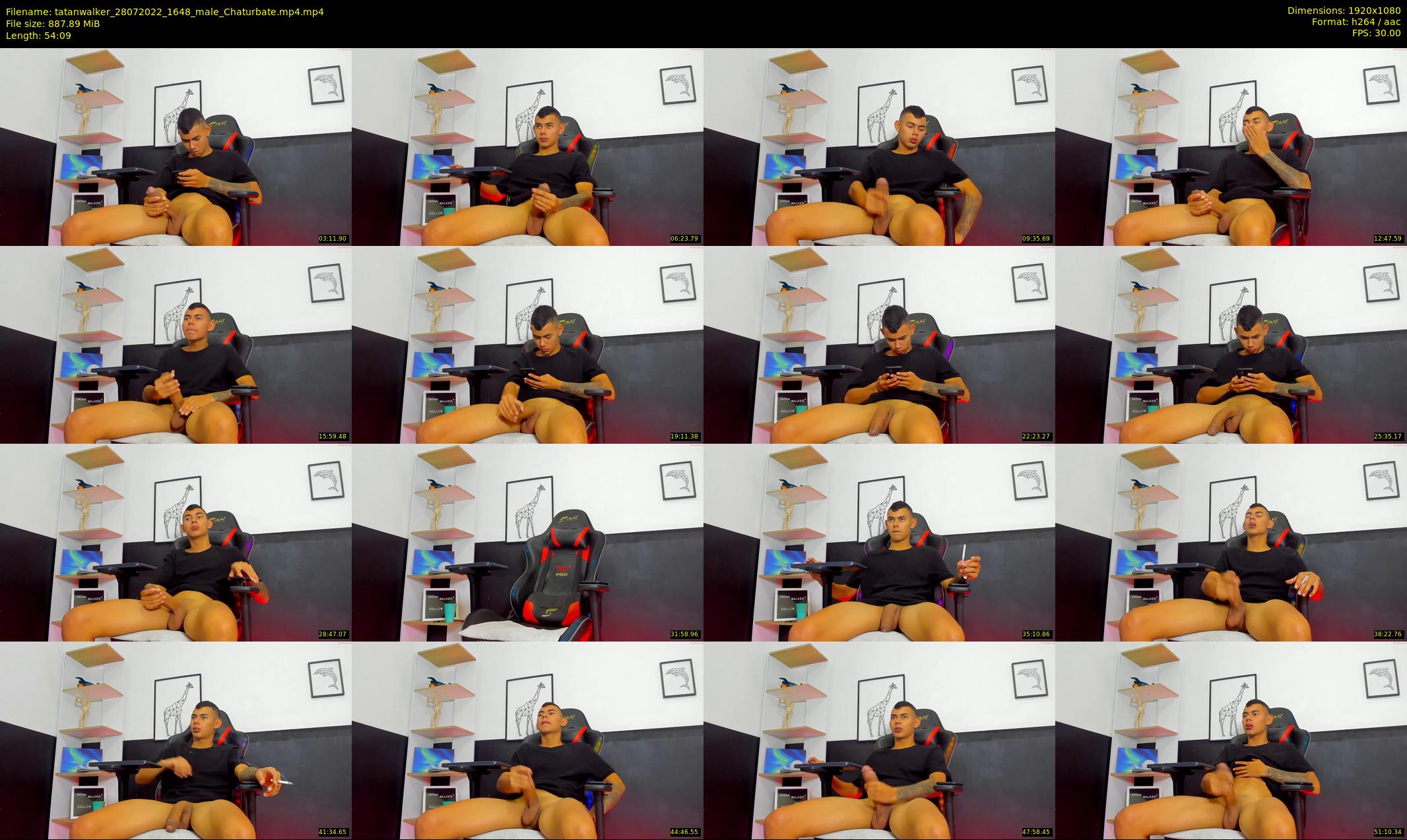tatanwalker — 55 minute Chaturbate male cam show recording, 1080p, Jul 28, 2022