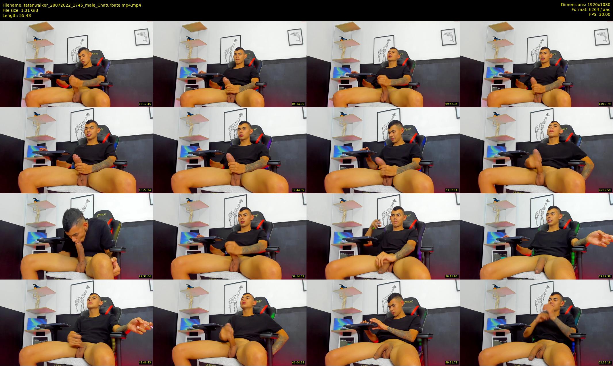 tatanwalker — 56 minute Chaturbate male cam show recording, 1080p, Jul 28, 2022