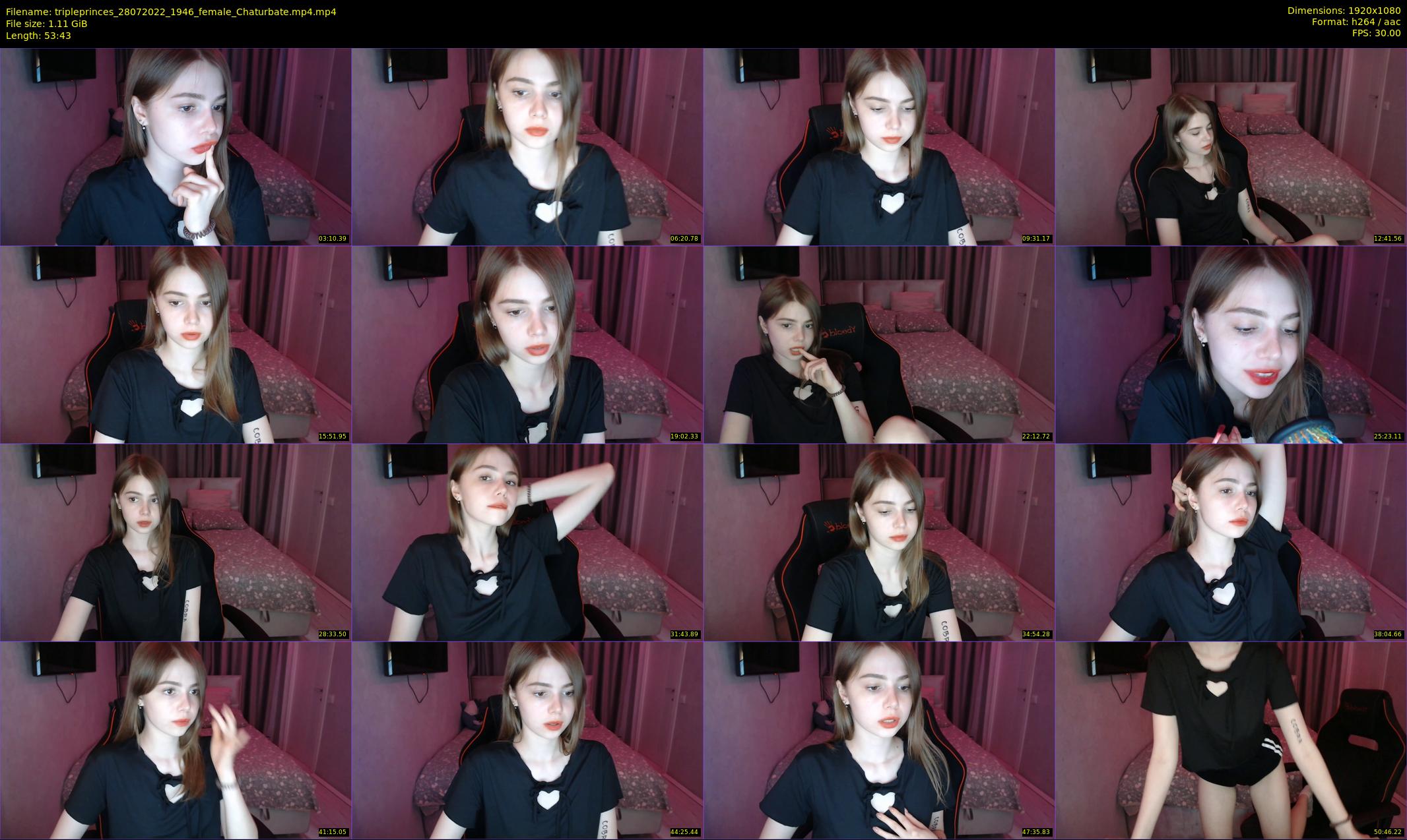 tripleprinces — 54 minute Chaturbate female cam show recording, 1080p, Jul 28, 2022