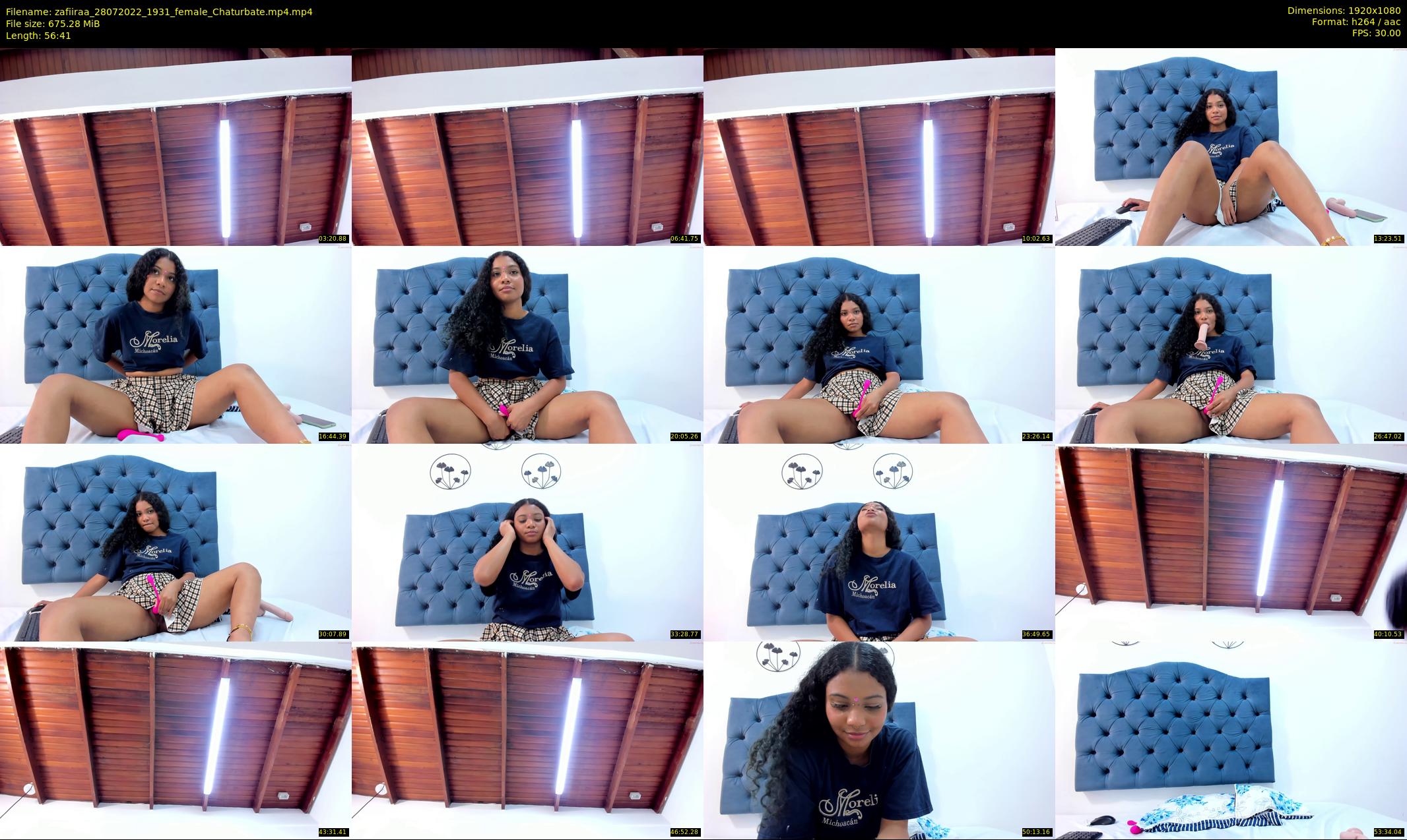 zafiiraa — 57 minute Chaturbate female cam show recording, 1080p, Jul 28, 2022