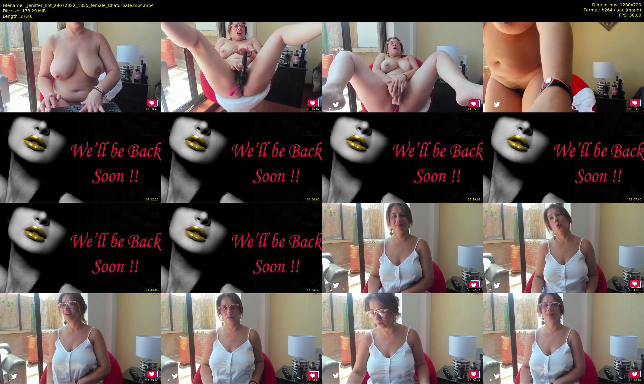 _jeniffer_hot — 28 minute Chaturbate female cam show recording, 720p, Jul 29, 2022