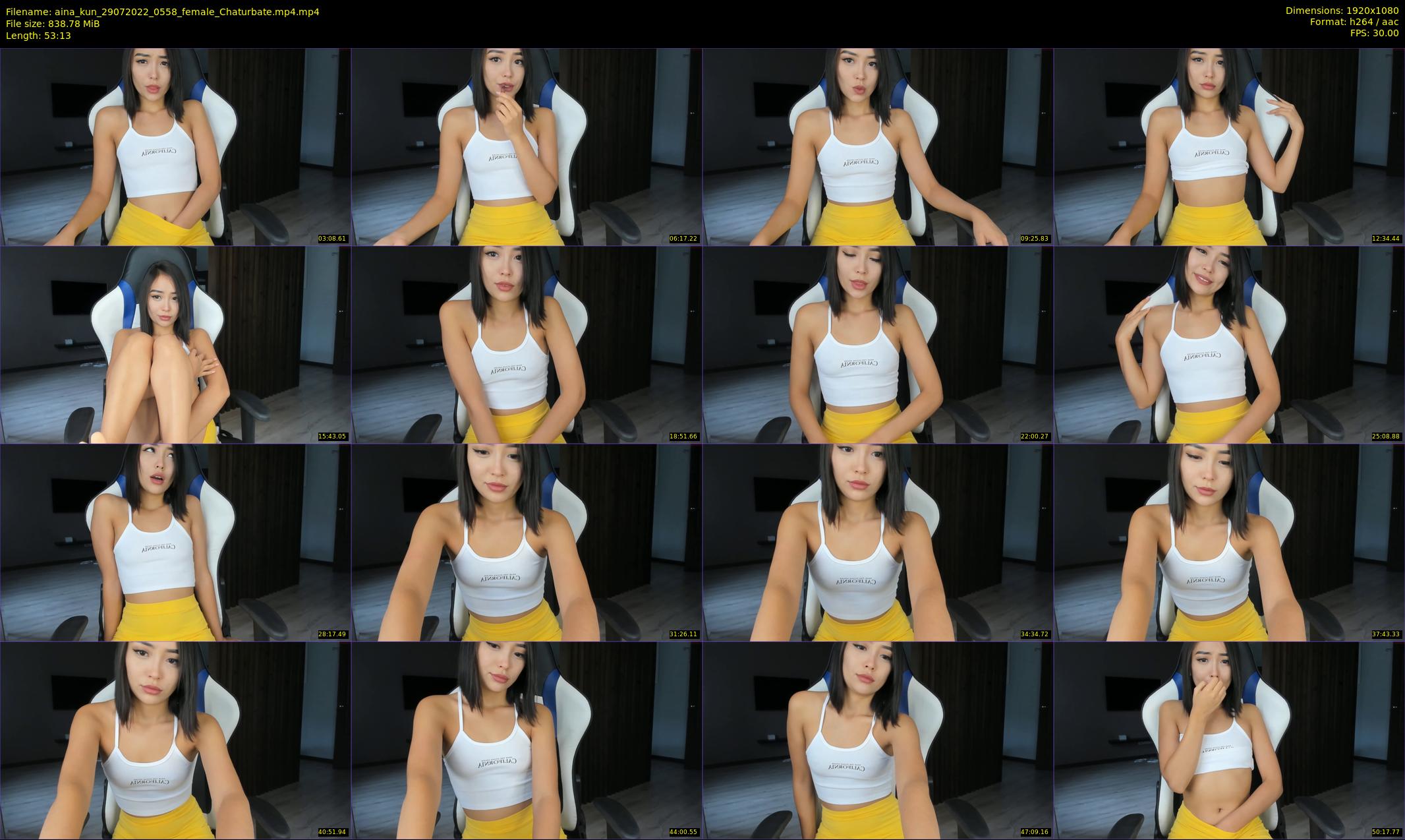 aina_kun — 54 minute Chaturbate female cam show recording, 1080p, Jul 29, 2022