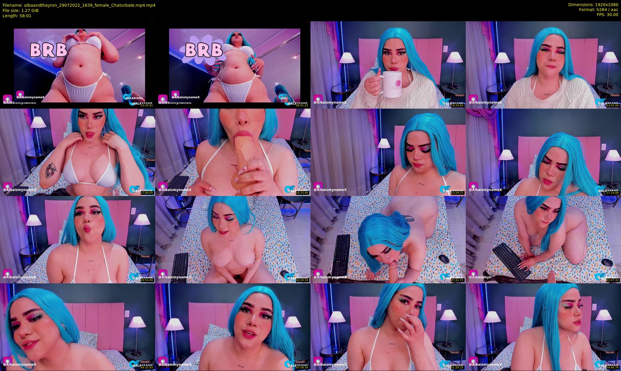 albaandthayron — 59 minute Chaturbate couple cam show recording, 1080p, Jul 29, 2022