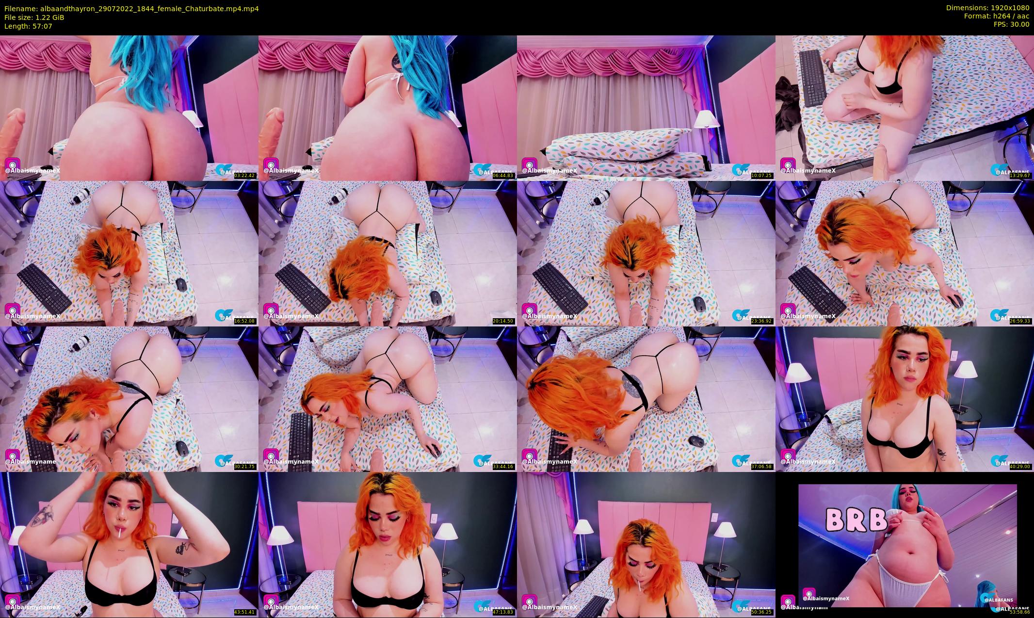 albaandthayron — 58 minute Chaturbate couple cam show recording, 1080p, Jul 29, 2022