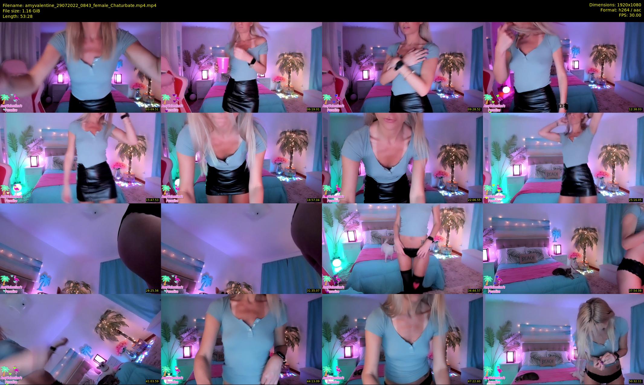 amyvalentine — 54 minute Chaturbate female cam show recording, 1080p, Jul 29, 2022