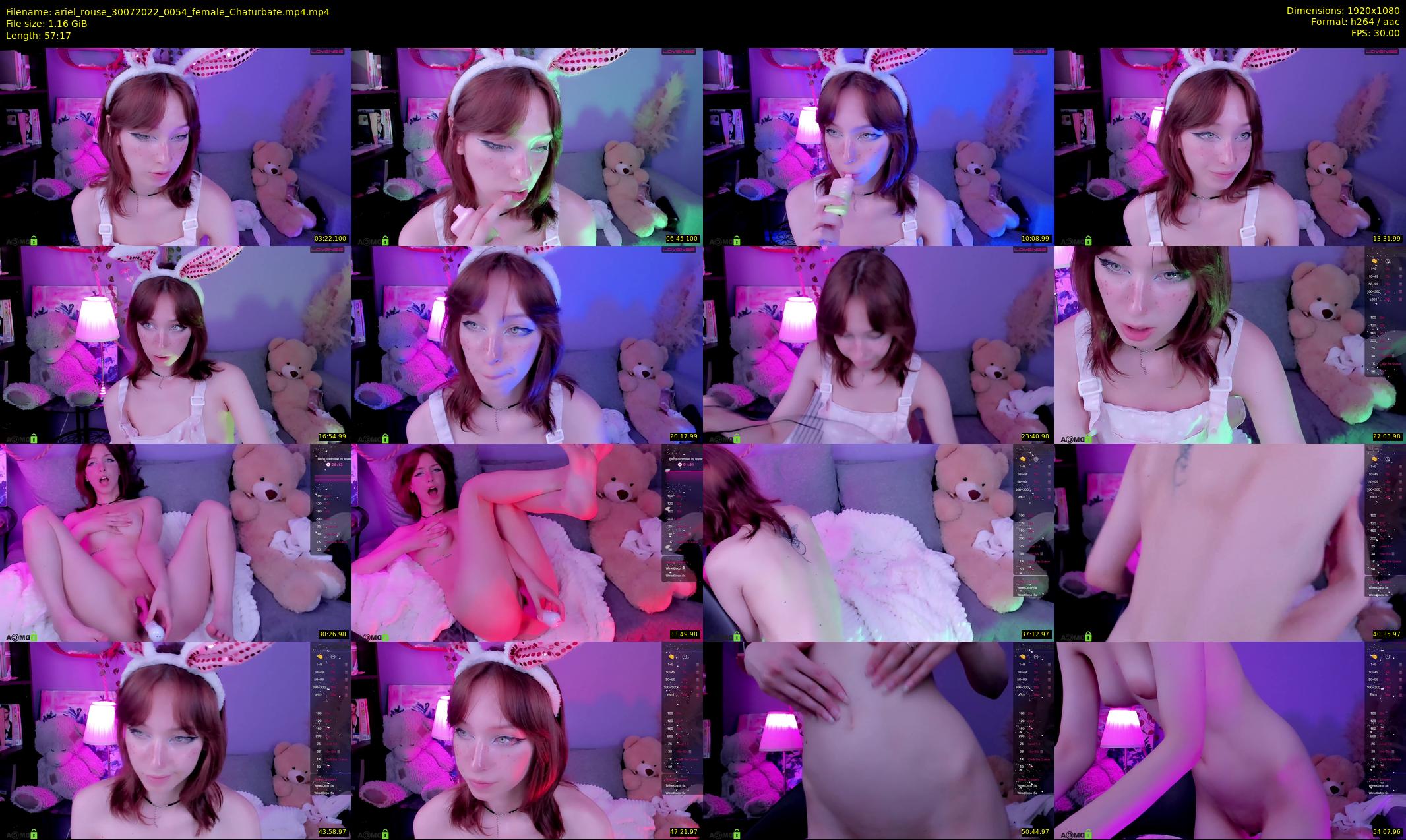 ariel_rouse — 58 minute Chaturbate female cam show recording, 1080p, Jul 30, 2022