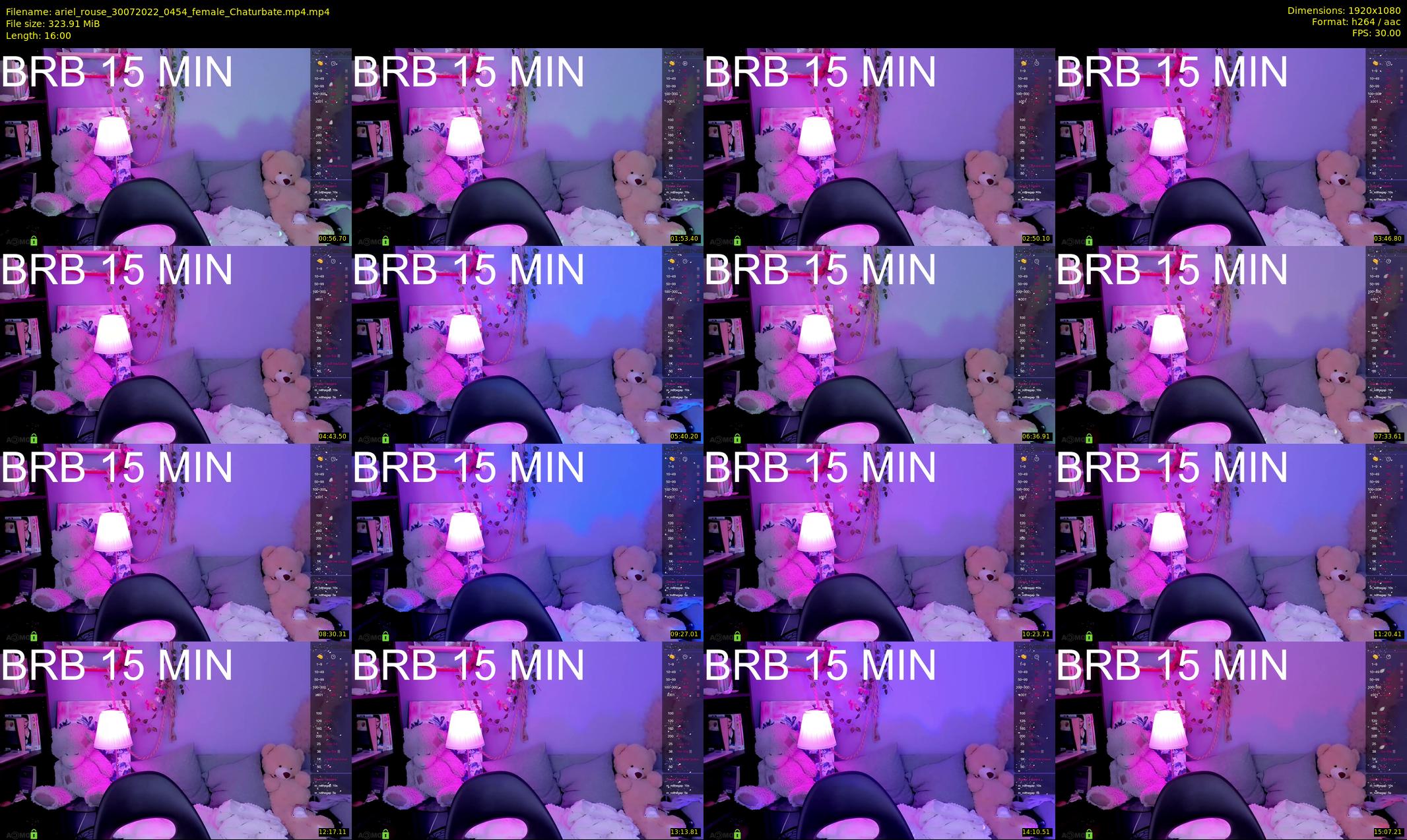 ariel_rouse — 16 minute Chaturbate female cam show recording, 1080p, Jul 30, 2022