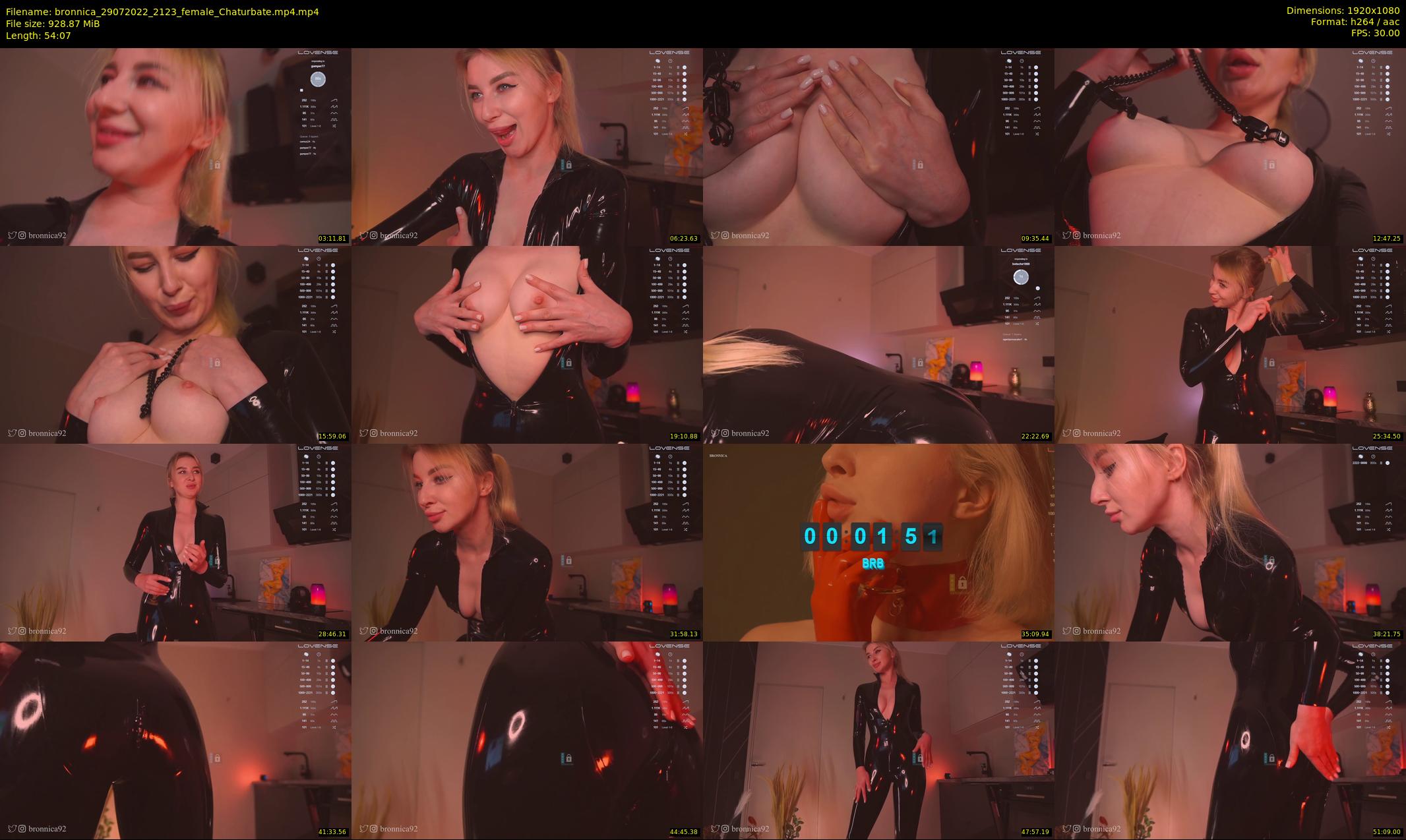 bronnica — 55 minute Chaturbate female cam show recording, 1080p, Jul 29, 2022