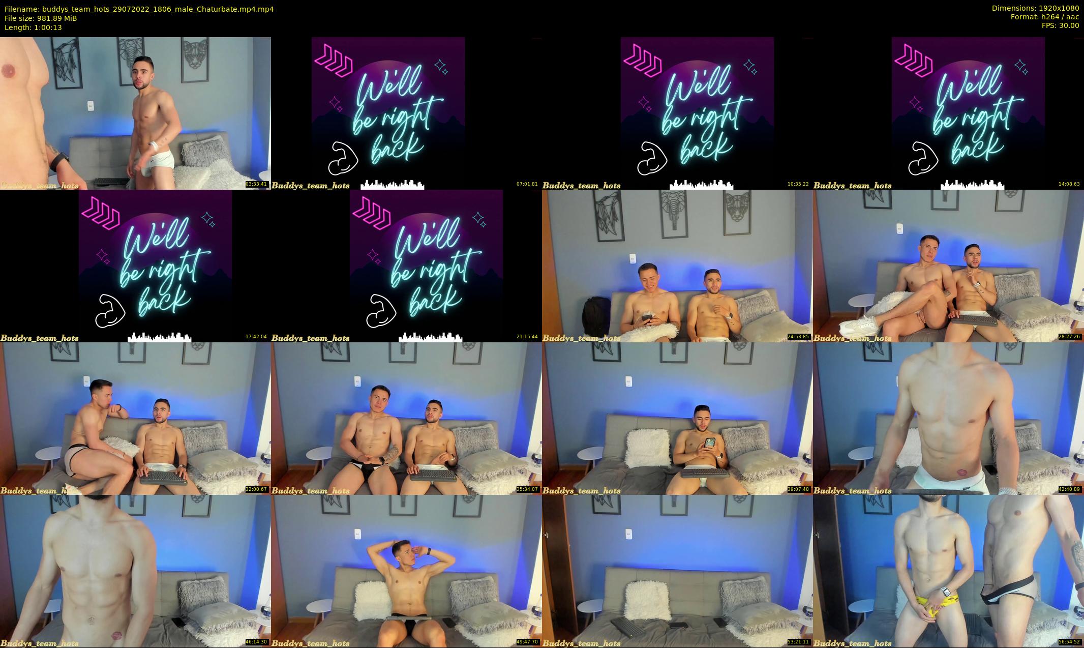buddys_team_hots — 61 minute Chaturbate couple cam show recording, 1080p, Jul 29, 2022