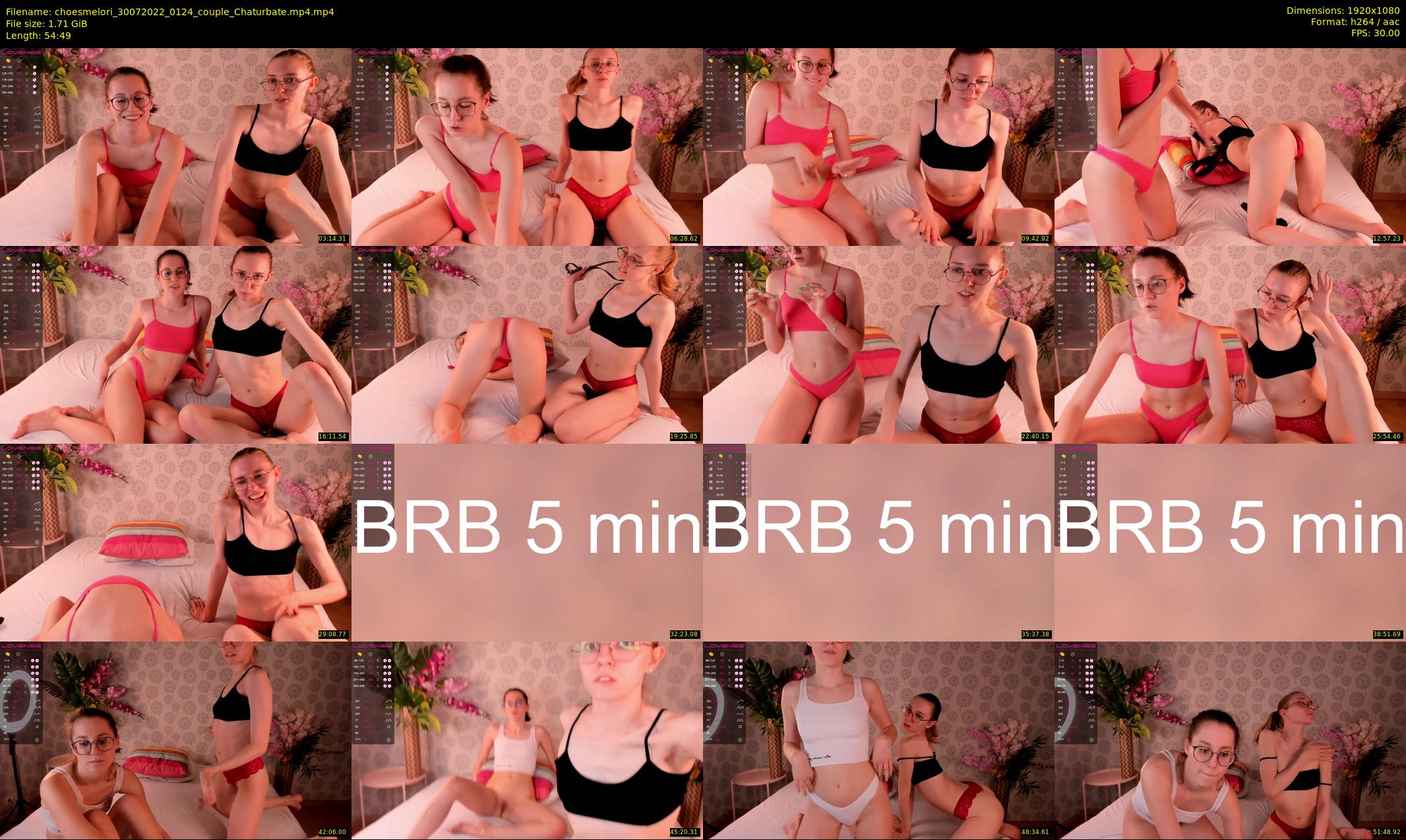 choesmelori — 55 minute Chaturbate couple cam show recording, 1080p, Jul 30, 2022